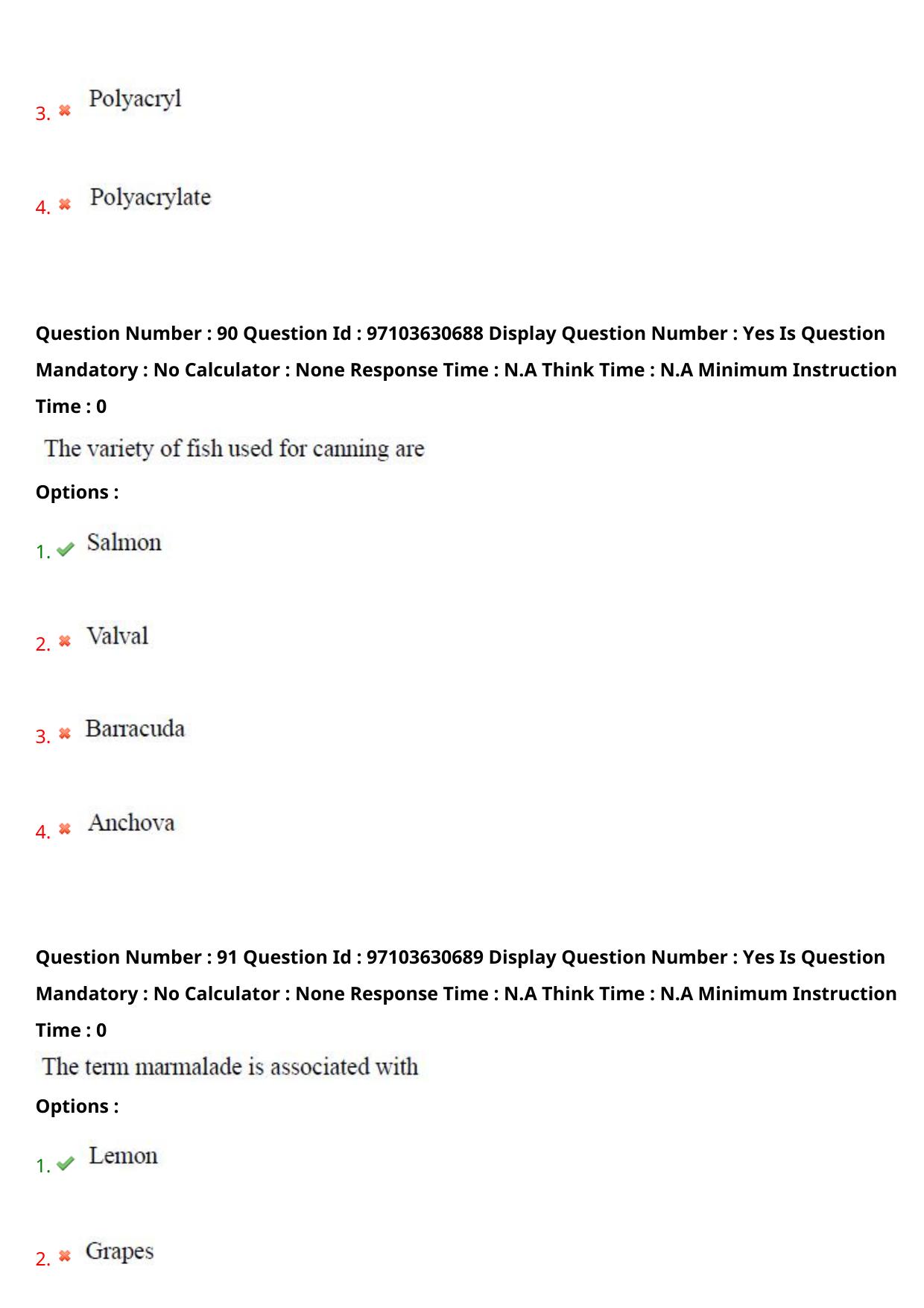 AP RCET 2024 Food Technology Question Paper - Page 54