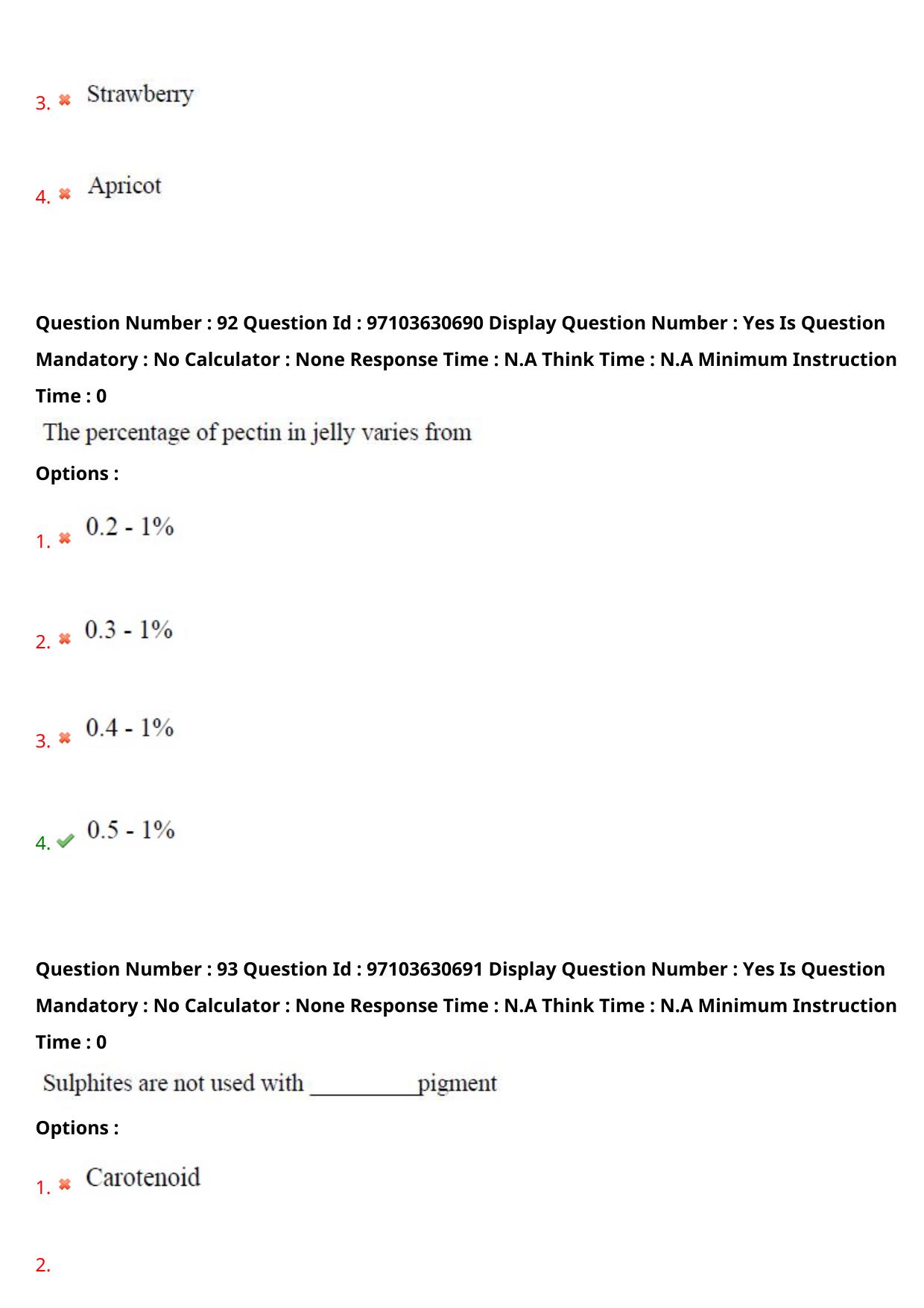 AP RCET 2024 Food Technology Question Paper - Page 55