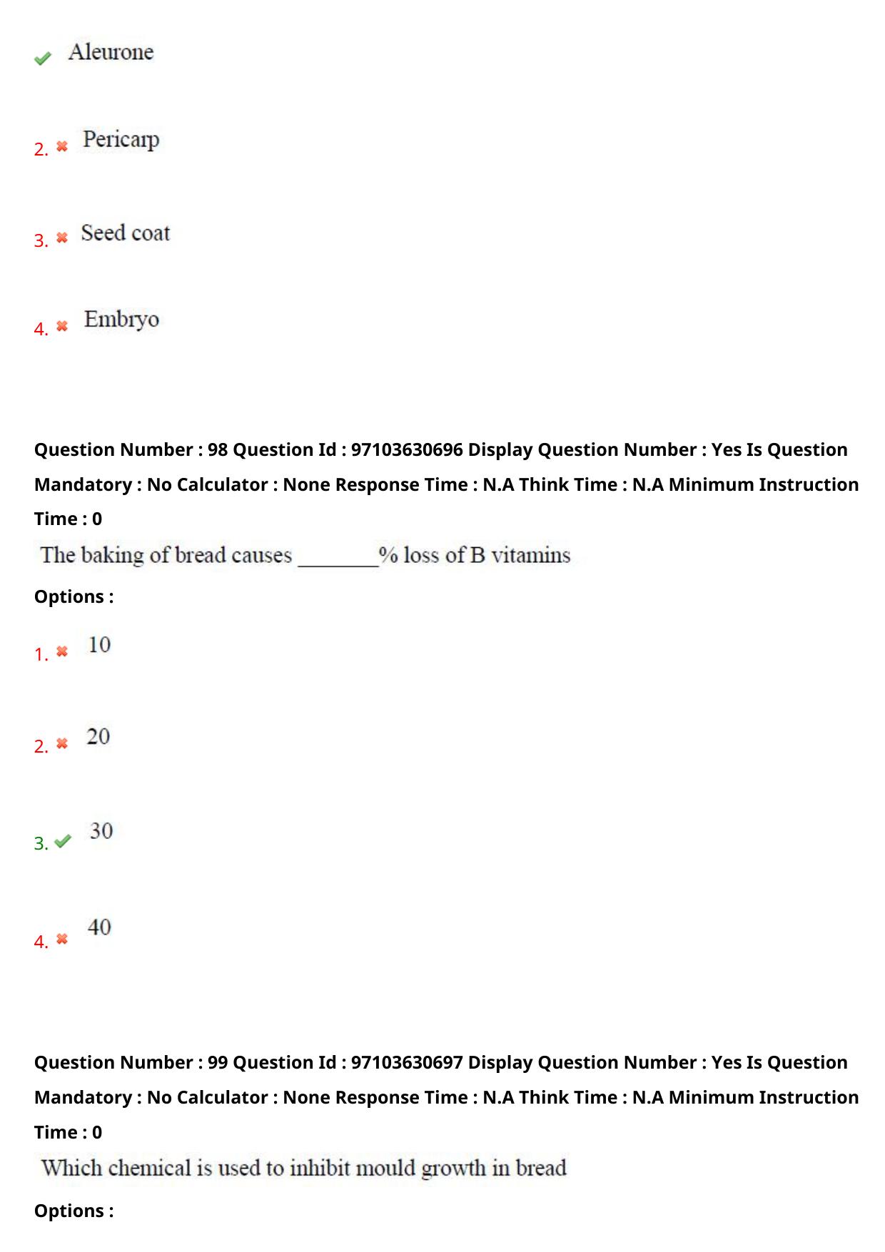 AP RCET 2024 Food Technology Question Paper - Page 58