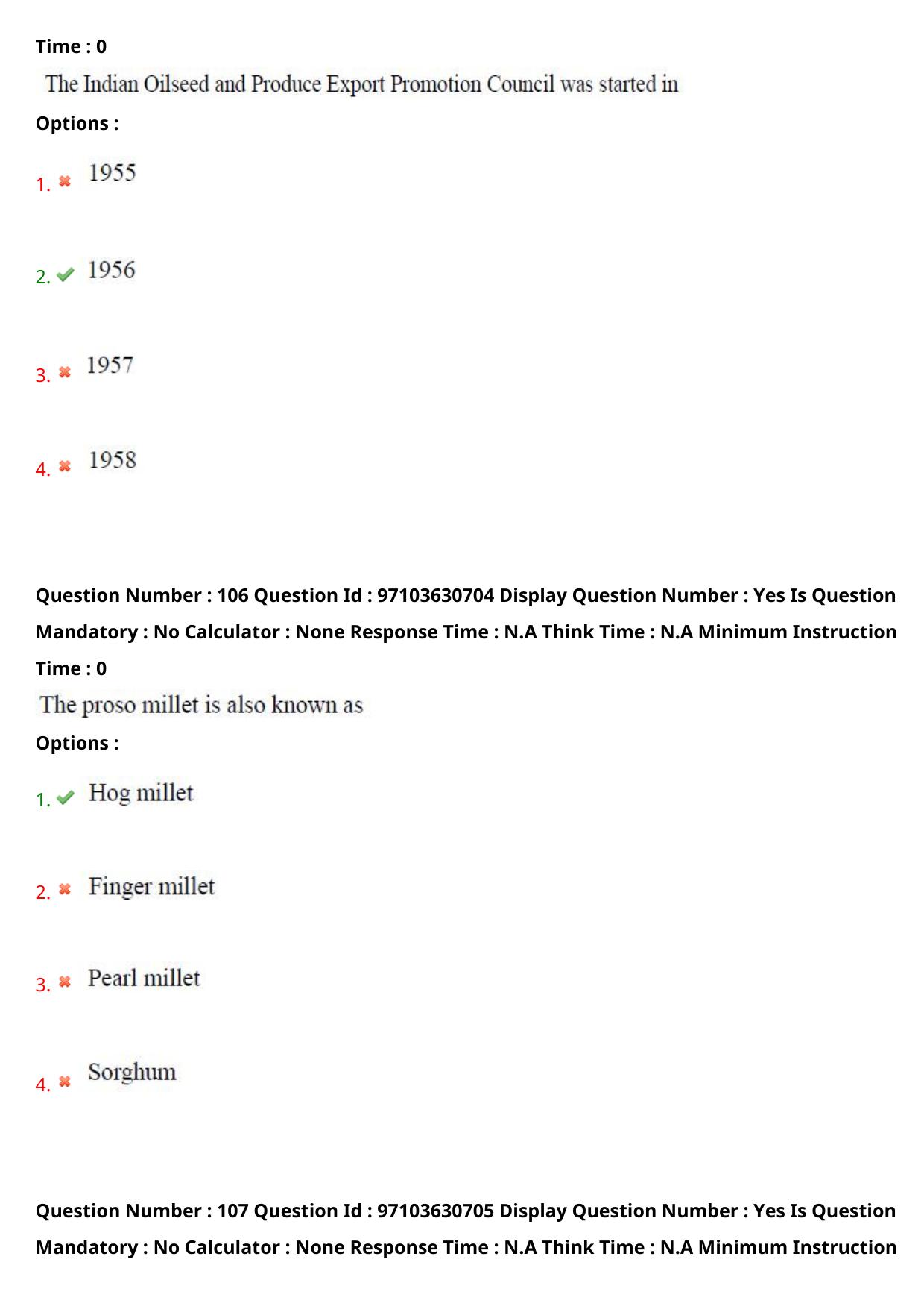 AP RCET 2024 Food Technology Question Paper - Page 62