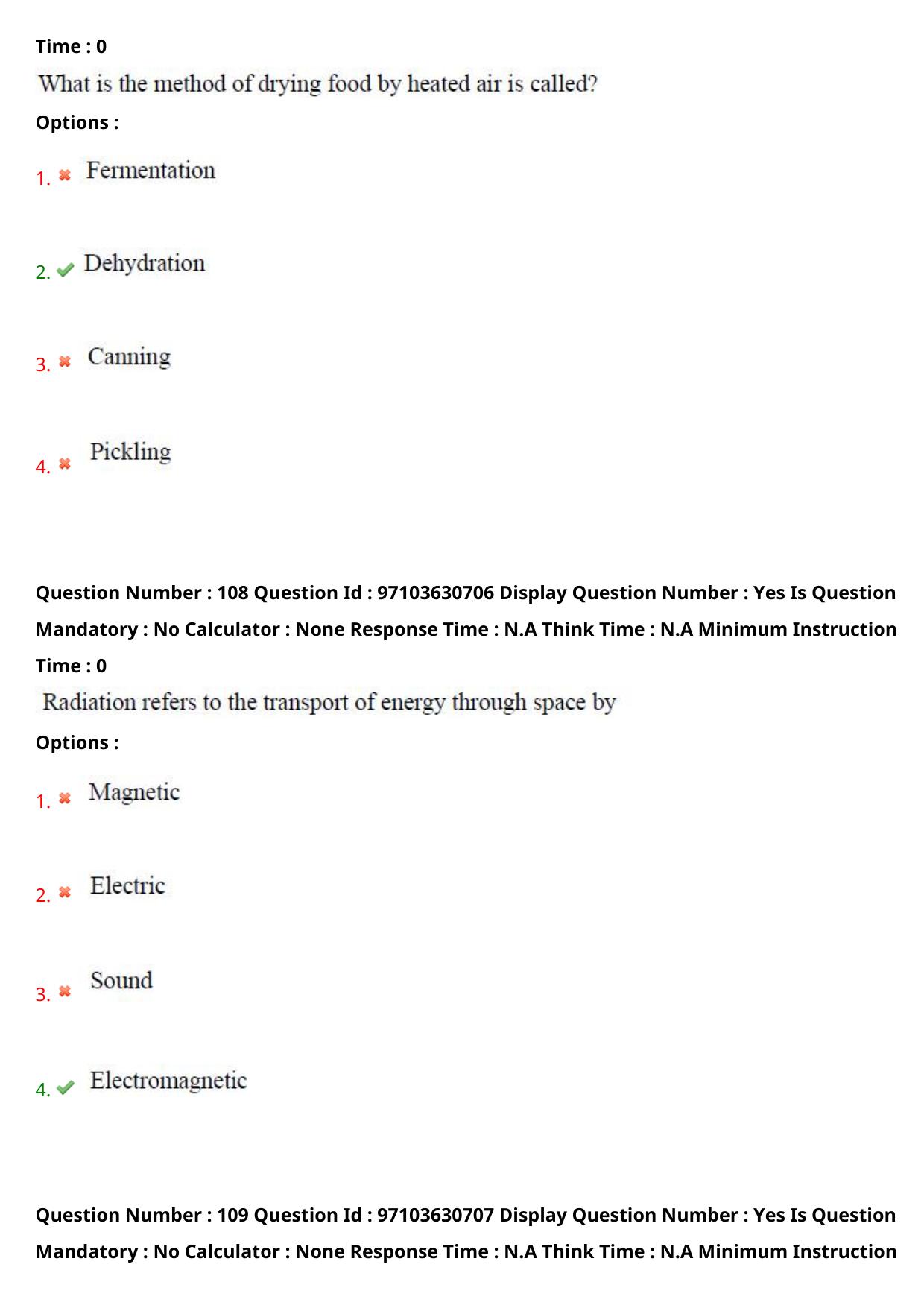 AP RCET 2024 Food Technology Question Paper - Page 63