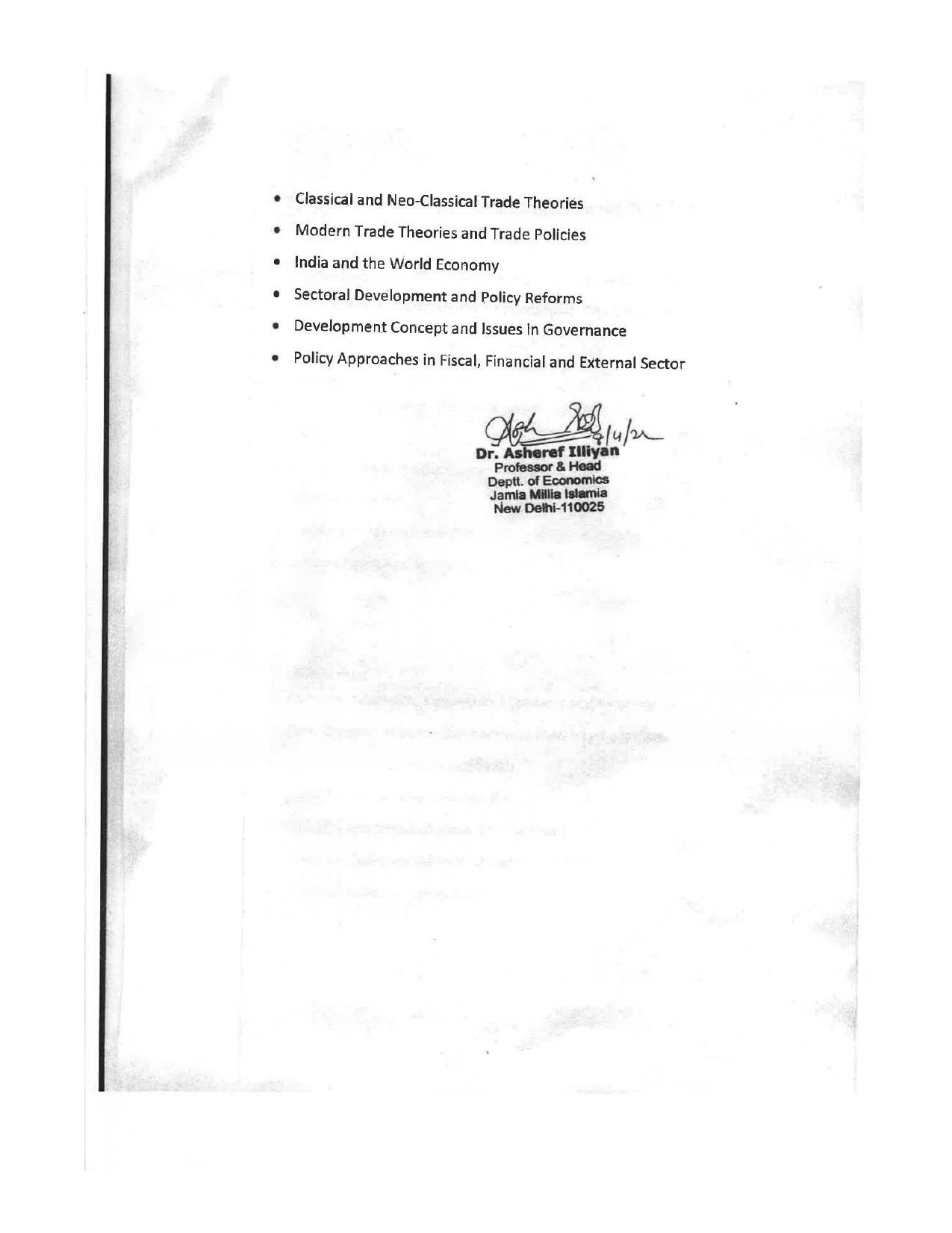 JMI Entrance Exam FACULTY OF SOCIAL SCIENCES Syllabus - Page 15