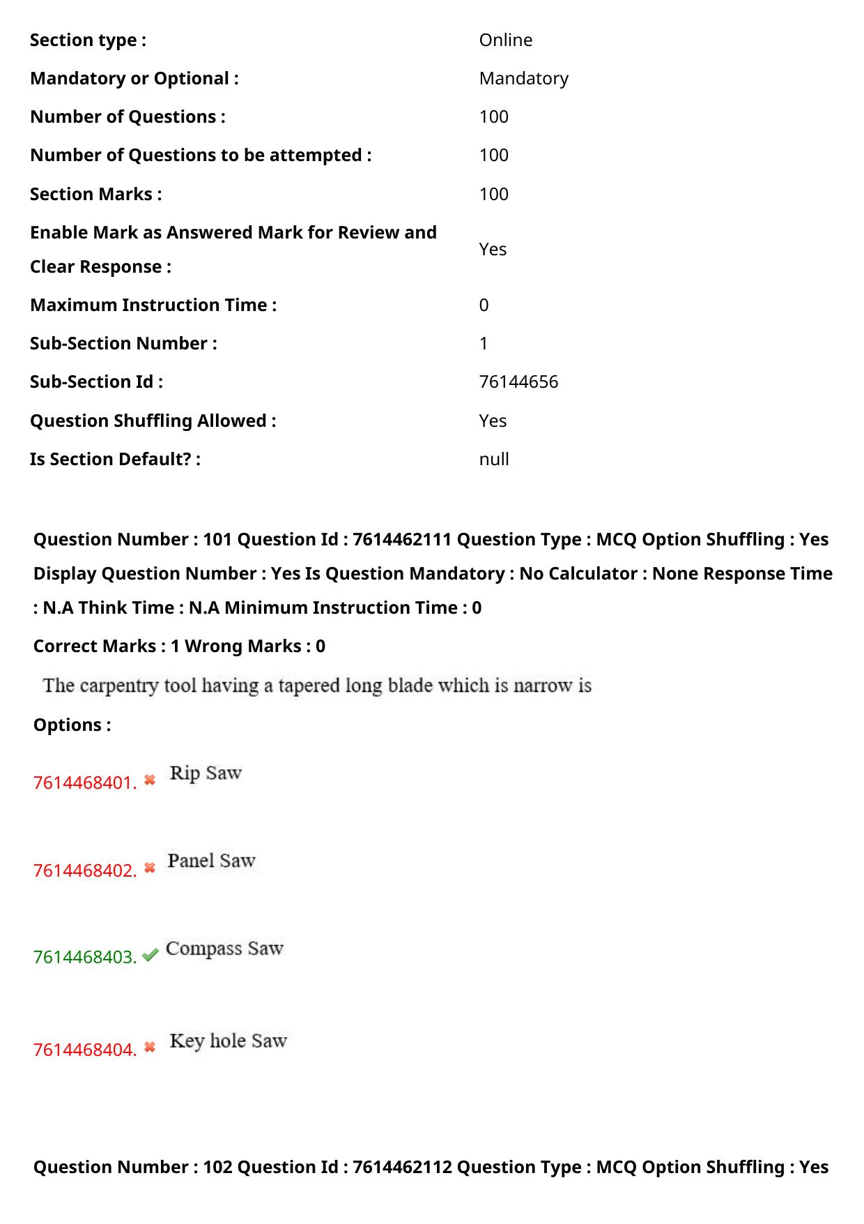 TS ECET 2024: MEC - MECHANICAL ENGINEERING Master Question Paper With Preliminary Key - Page 63