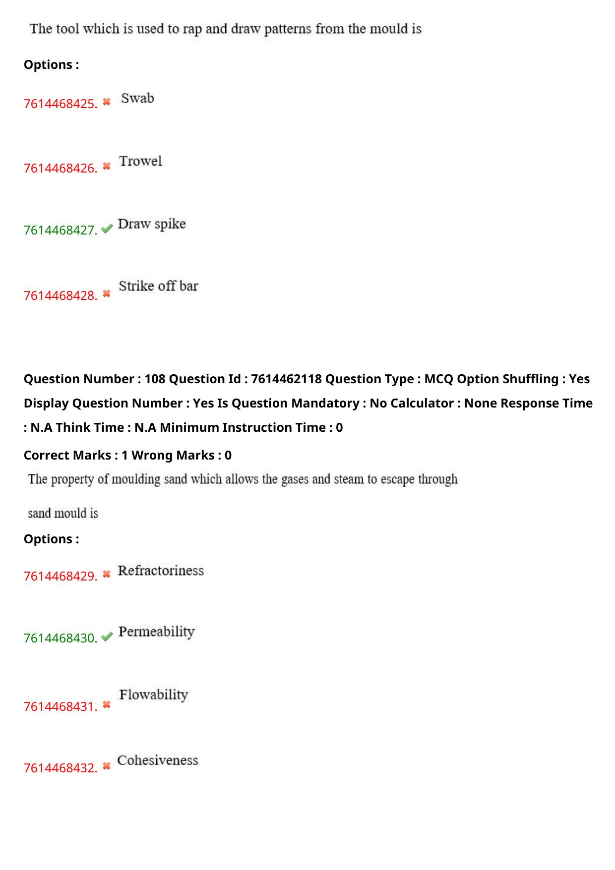 TS ECET 2024: MEC - MECHANICAL ENGINEERING Master Question Paper With Preliminary Key - Page 67