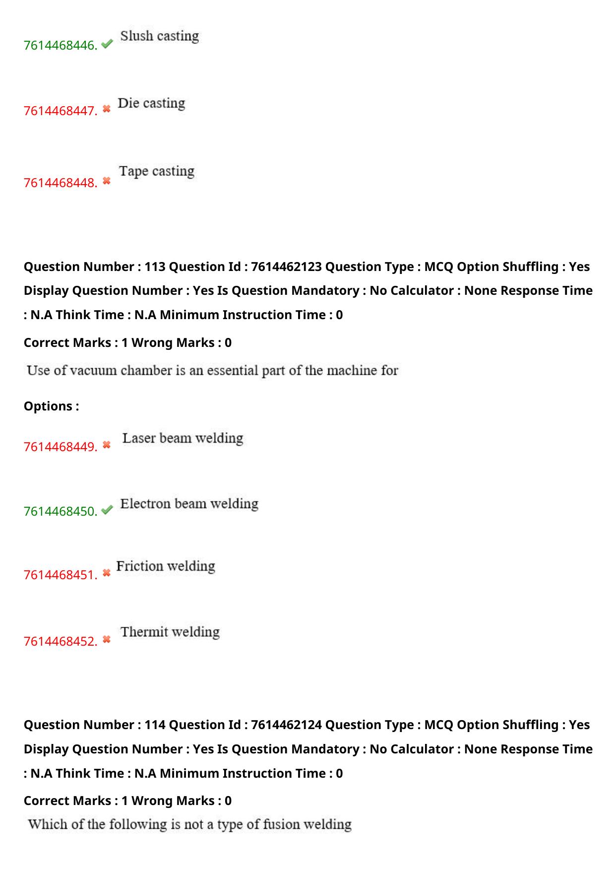 TS ECET 2024: MEC - MECHANICAL ENGINEERING Master Question Paper With Preliminary Key - Page 70