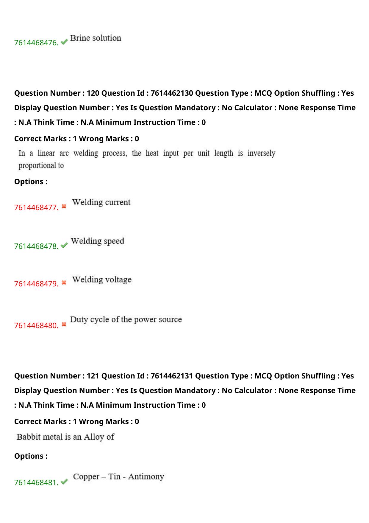 TS ECET 2024: MEC - MECHANICAL ENGINEERING Master Question Paper With Preliminary Key - Page 74
