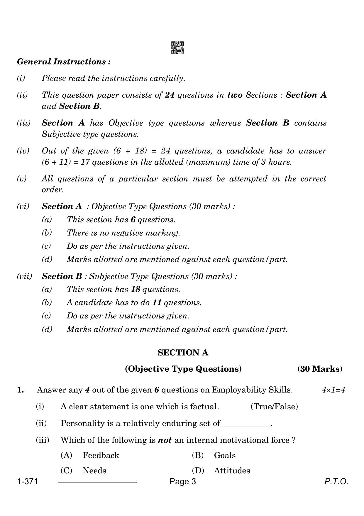 CBSE Class 12 Electronics And Hardware 2024 Question Paper - Page 3