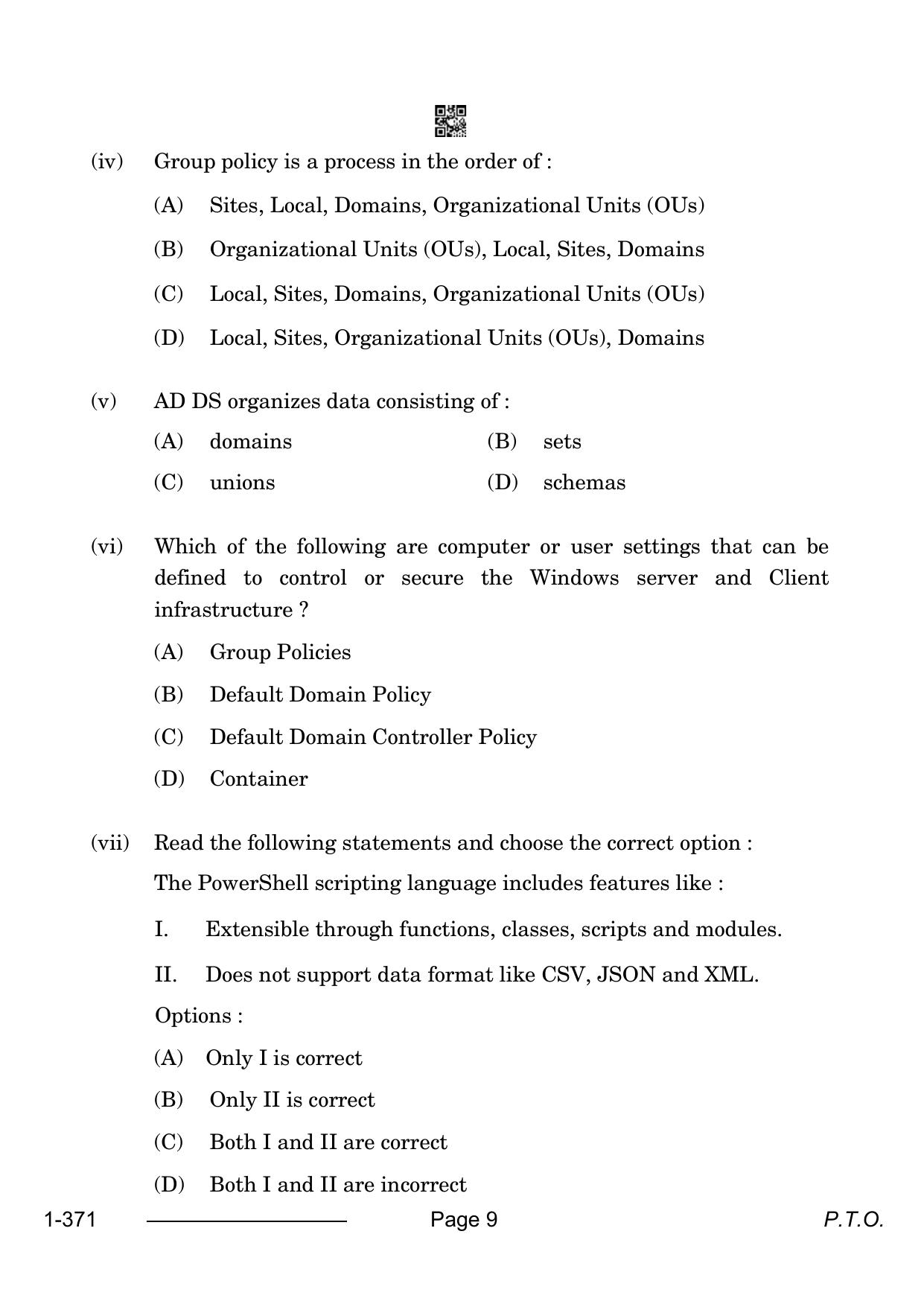 CBSE Class 12 Electronics And Hardware 2024 Question Paper - Page 9