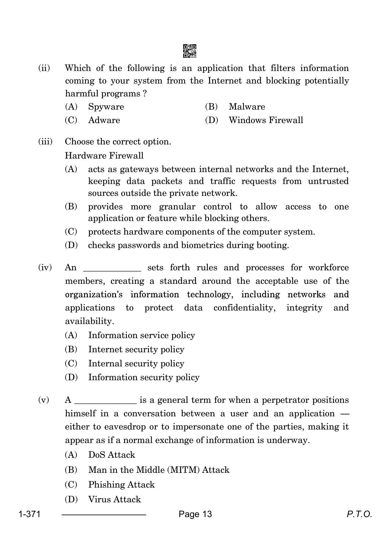 CBSE Class 12 Electronics And Hardware 2024 Question Paper - Page 13