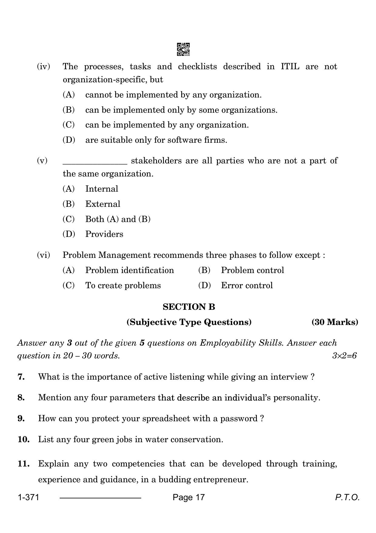 CBSE Class 12 Electronics And Hardware 2024 Question Paper - Page 17