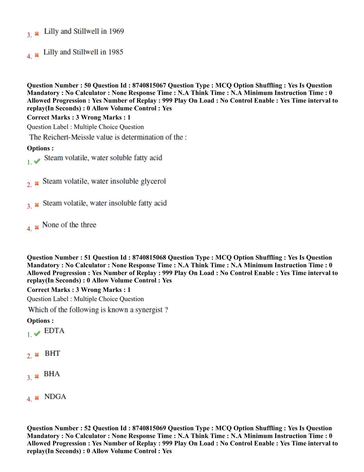 BHU RET Dairying Technology 2020 Question Paper  - Page 32