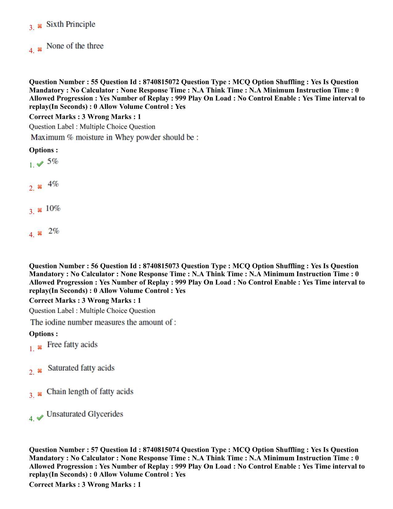 BHU RET Dairying Technology 2020 Question Paper  - Page 34