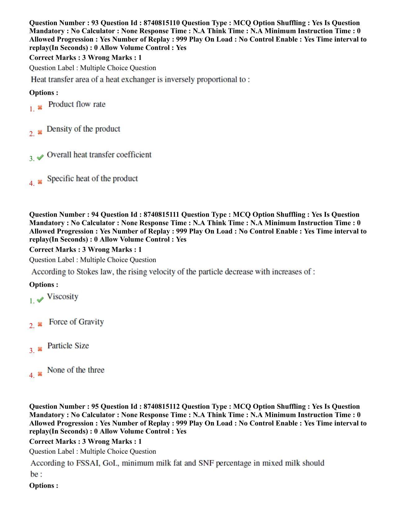 BHU RET Dairying Technology 2020 Question Paper  - Page 50