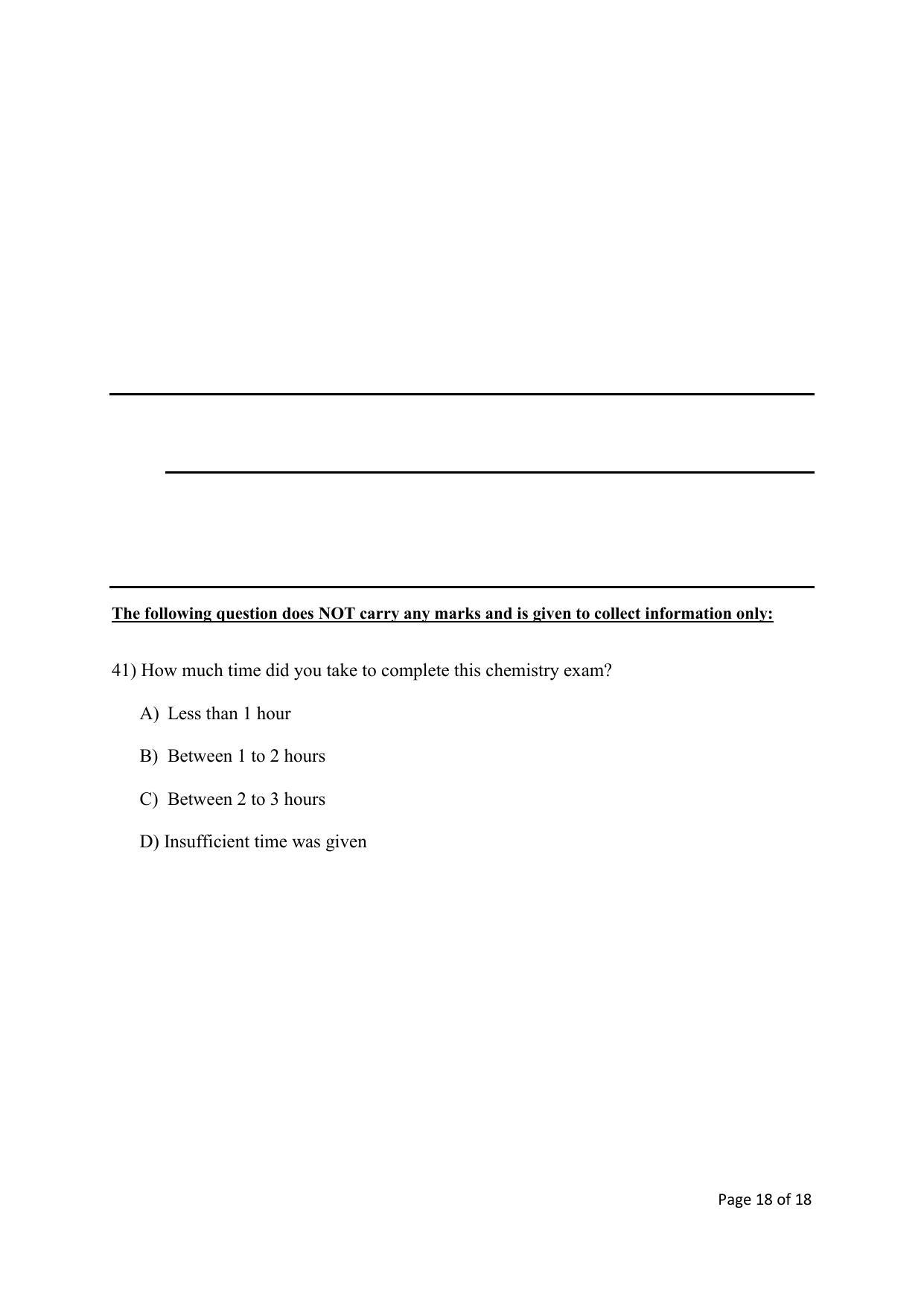 TIFR GS 2020 Chemistry Question Paper - Page 18
