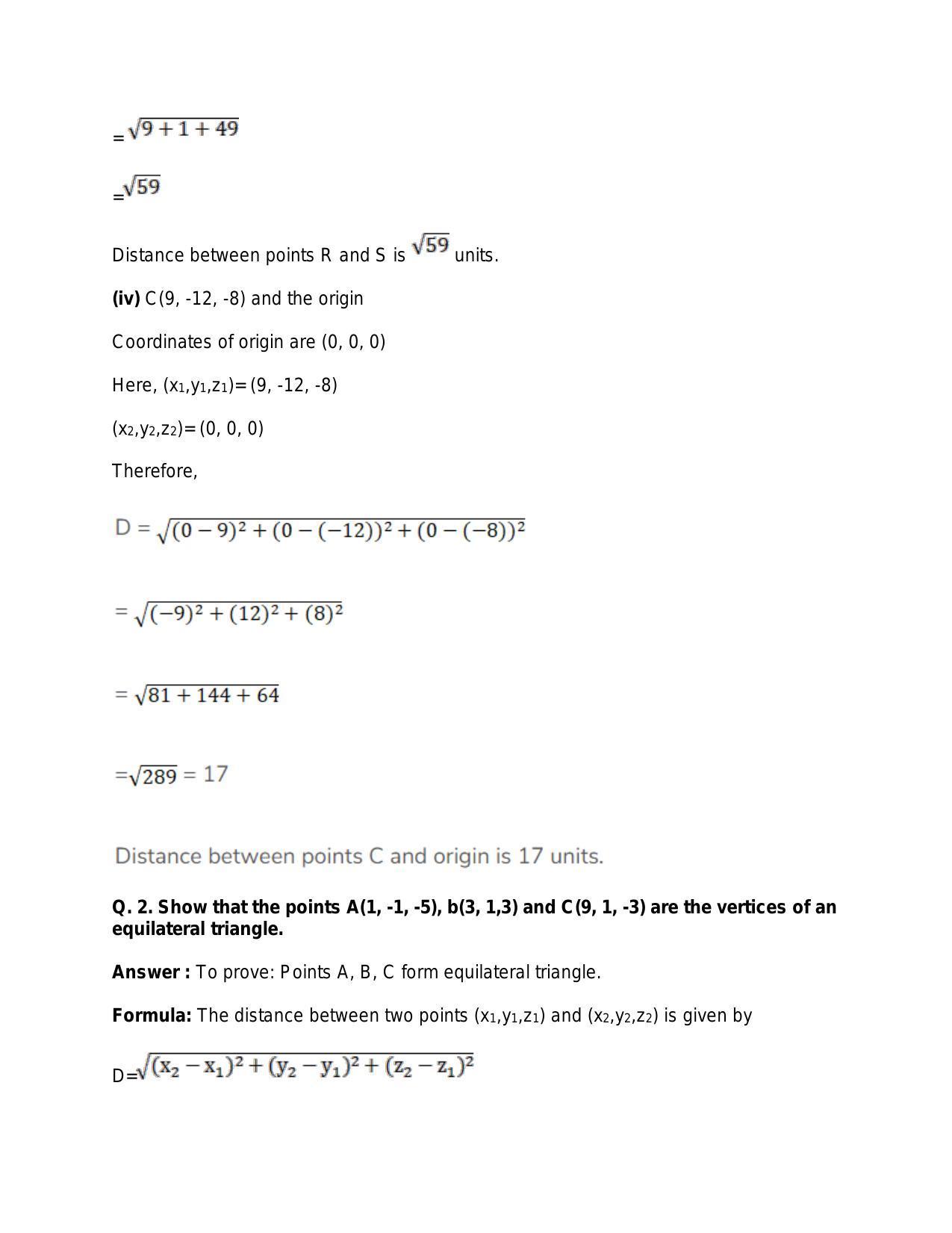 Chapter 26: GThree-Dimensional Geometry: RS Aggarwal Class 11 Solutions  - Page 5