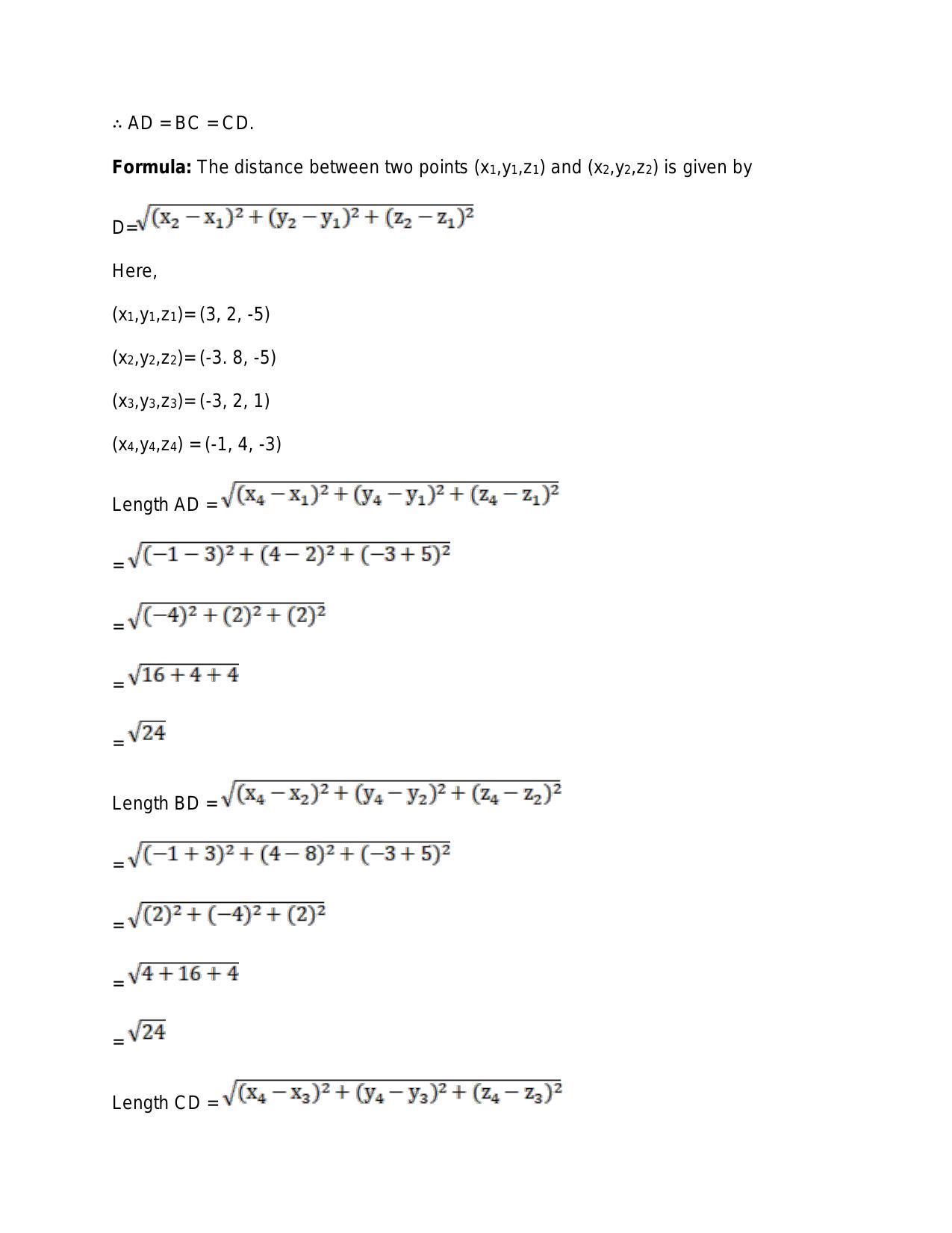 Chapter 26: GThree-Dimensional Geometry: RS Aggarwal Class 11 Solutions  - Page 20