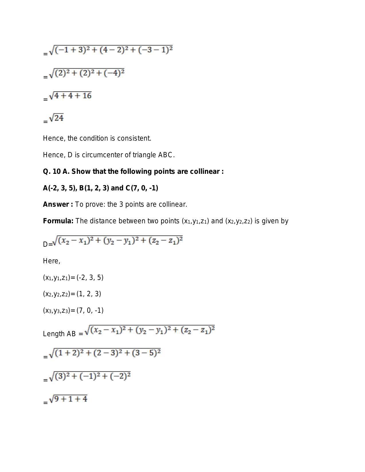 Chapter 26: GThree-Dimensional Geometry: RS Aggarwal Class 11 Solutions  - Page 21