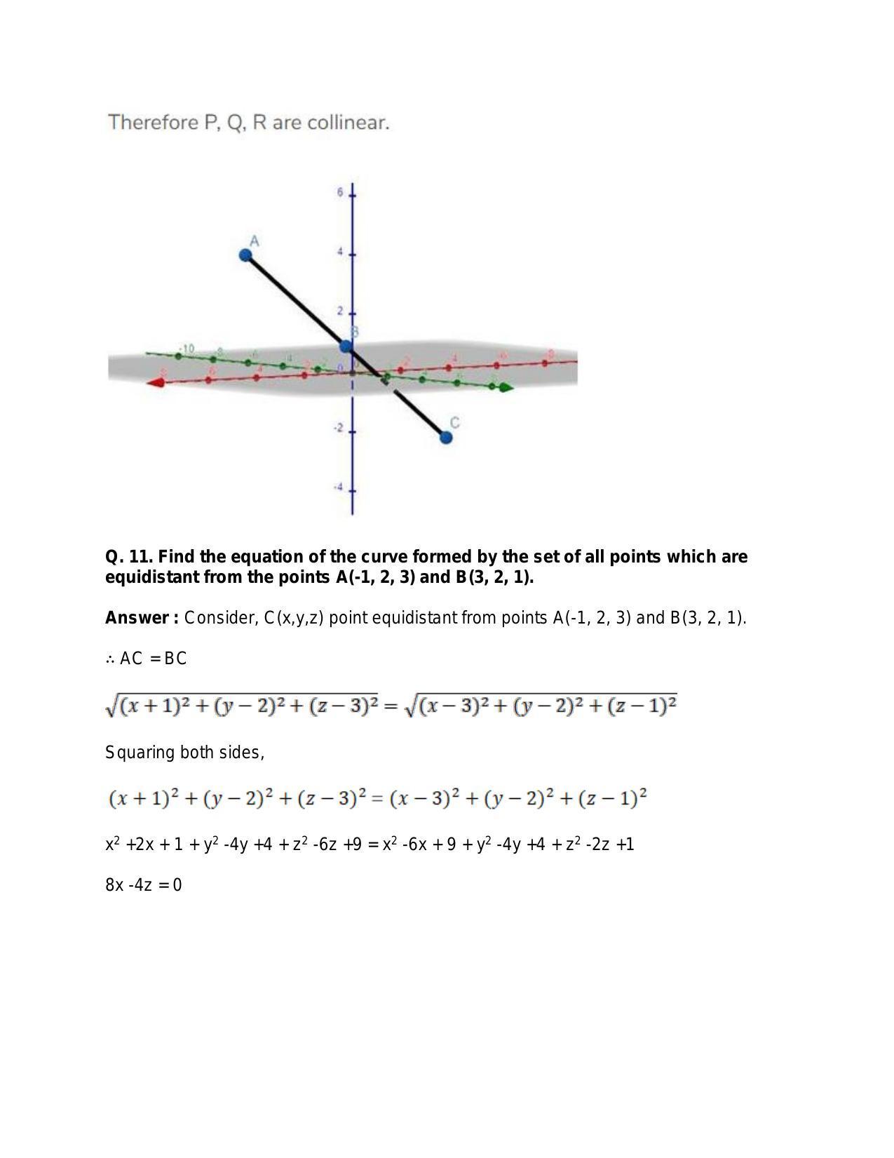Chapter 26: GThree-Dimensional Geometry: RS Aggarwal Class 11 Solutions  - Page 27