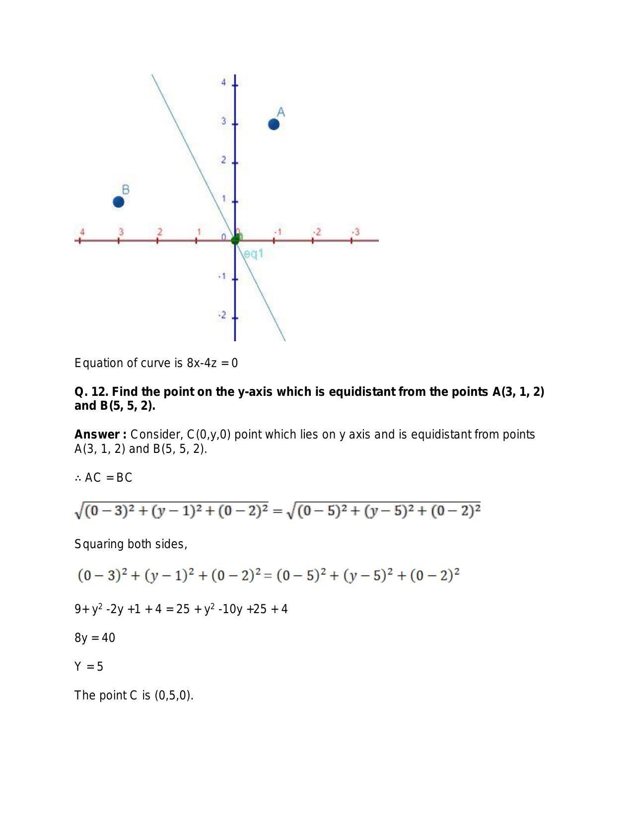 Chapter 26: GThree-Dimensional Geometry: RS Aggarwal Class 11 Solutions  - Page 28