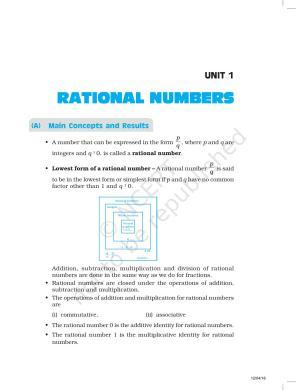 NCERT Exemplar Book for Class 8 Maths: Chapter 1-Rational Numbers