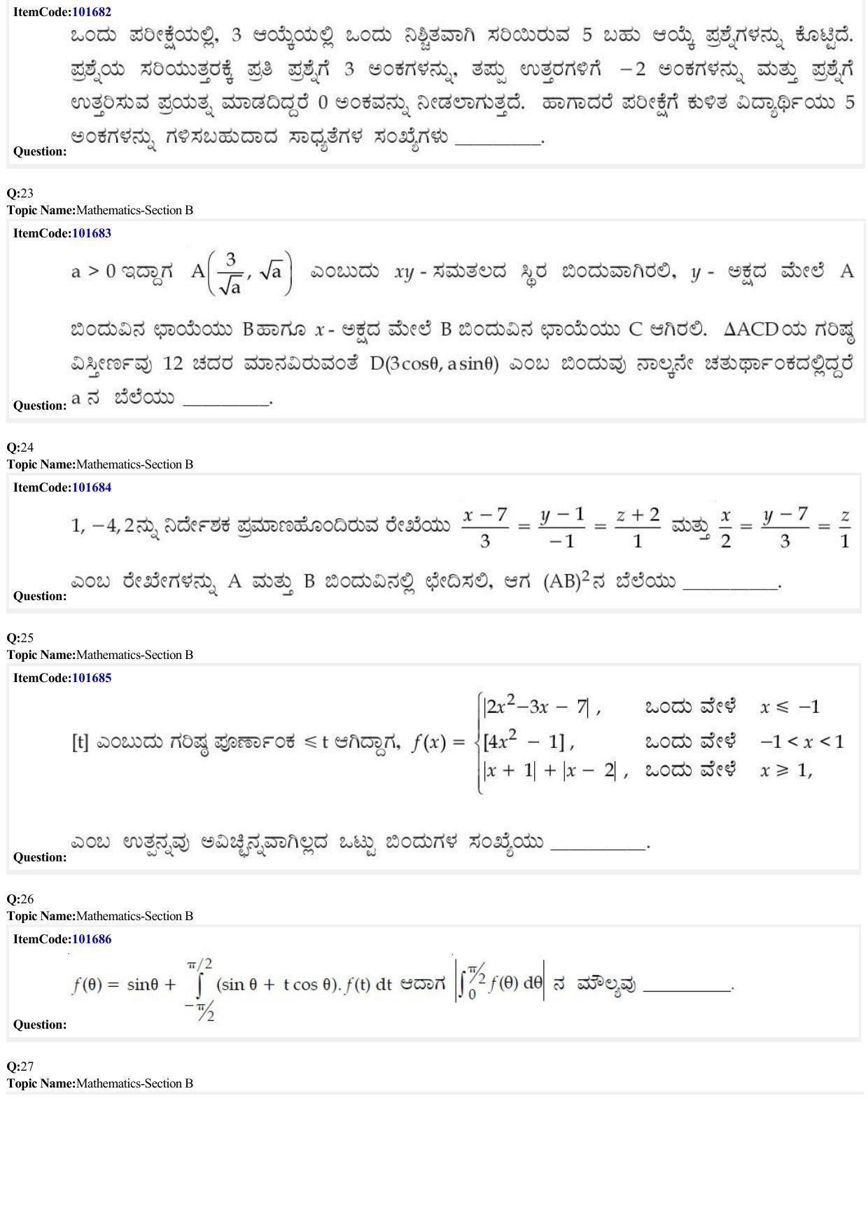JEE Mains 2022: BTech Kannada (Shift 1) 24-06-2022 Question Paper - Page 7