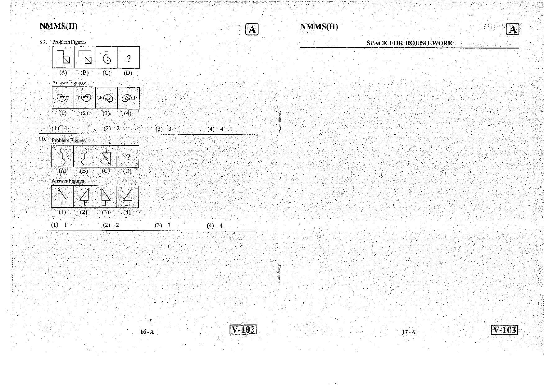 Hindi Nov 2018 (Set A) Class 8 Andhra Pradesh NMMS Question Papers - Page 9