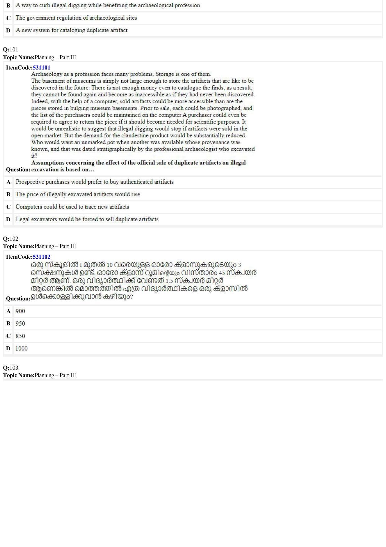 JEE Mains 2022: B Arch & B Planning Malayalam (Shift 2) 29-06-2022 Question Paper - Page 34