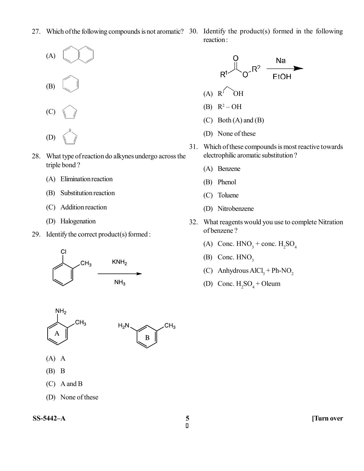 KUET 2023 M.Sc. Nanotechnology Question Paper - Page 28