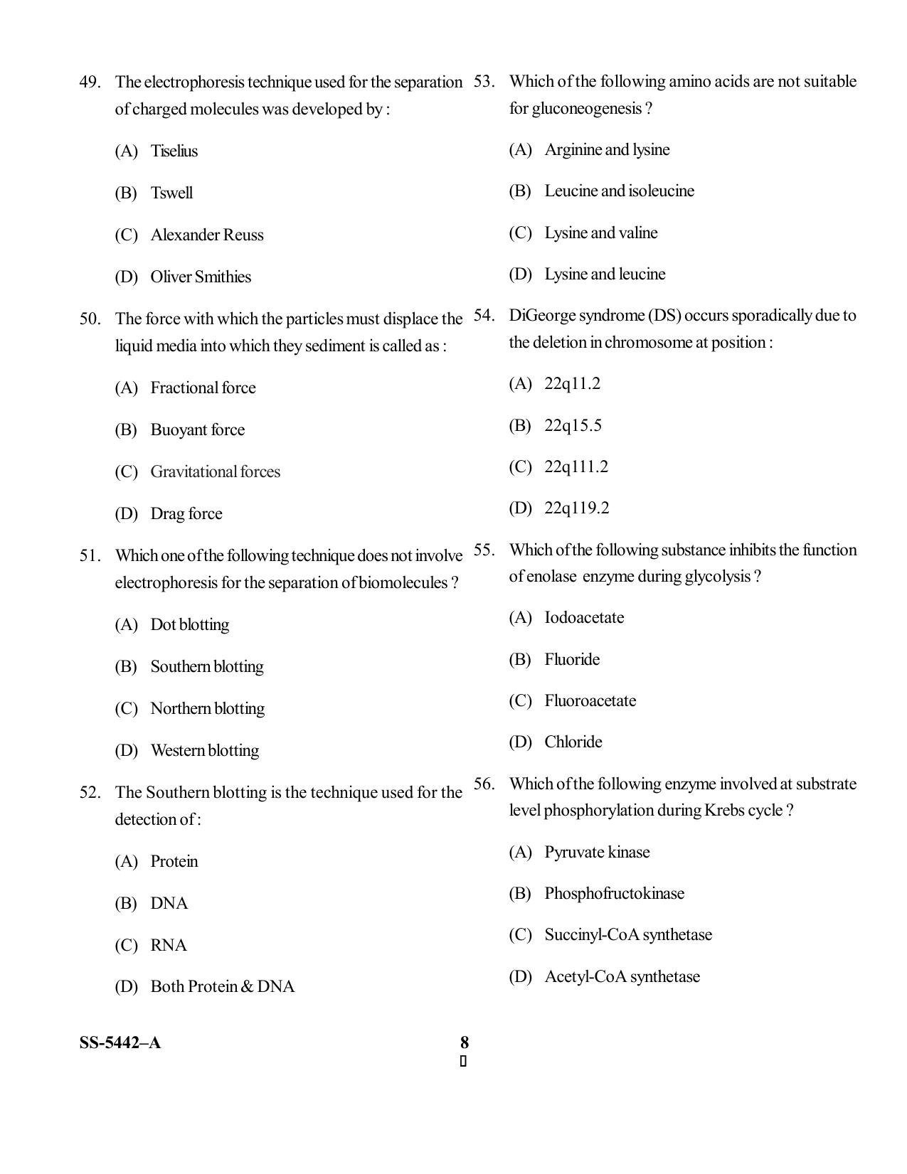 KUET 2023 M.Sc. Nanotechnology Question Paper - Page 31