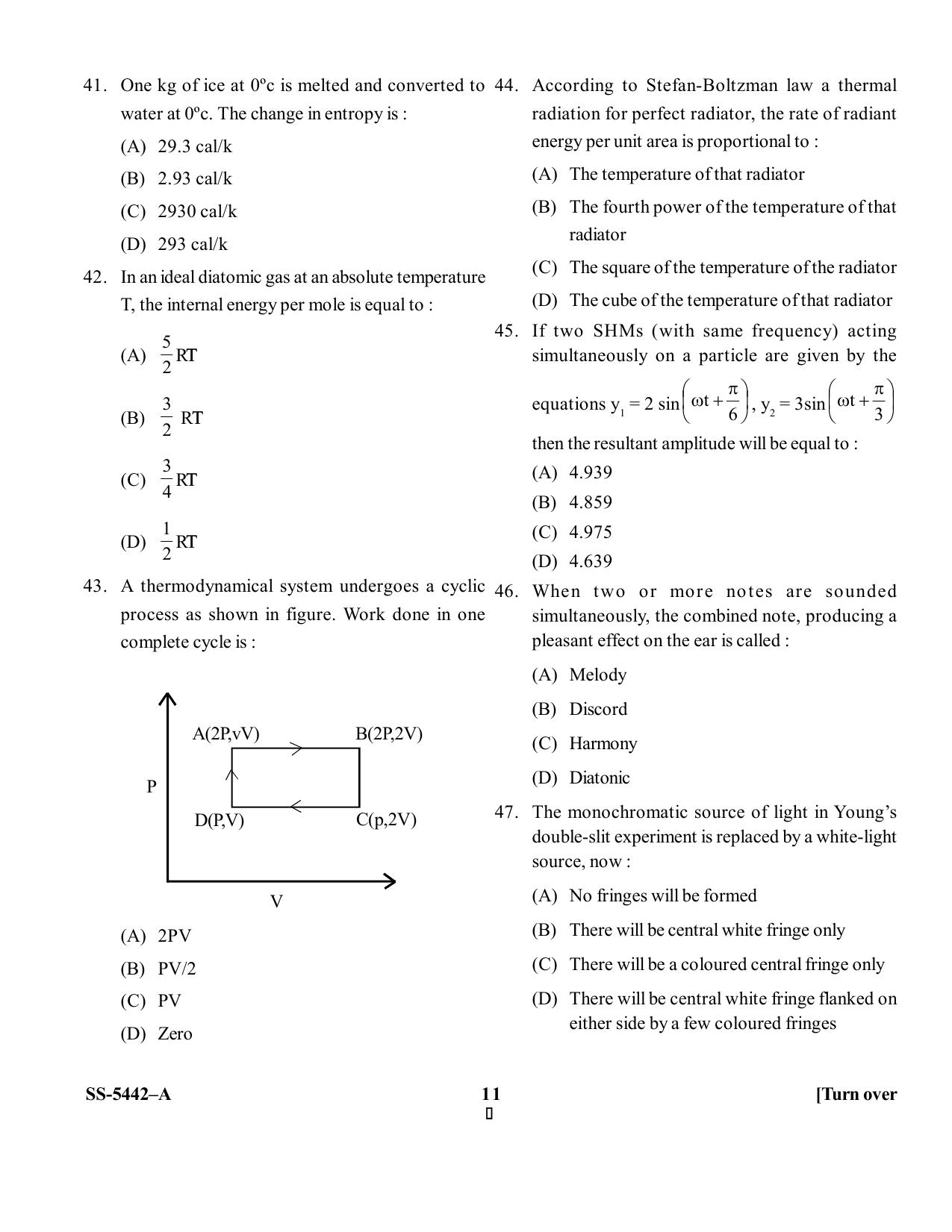 KUET 2023 M.Sc. Nanotechnology Question Paper - Page 34