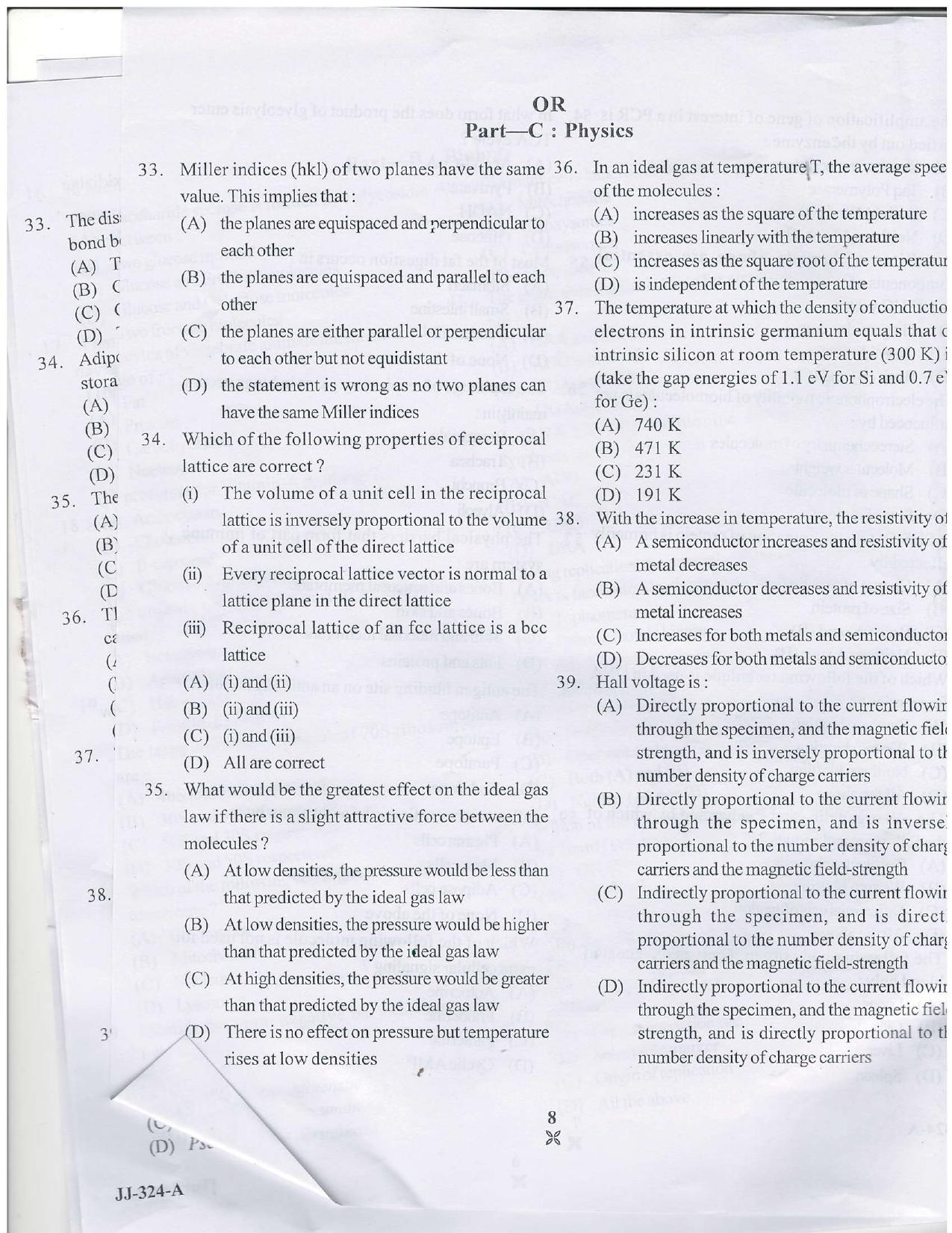 KUET 2023 M.Sc. Nanotechnology Question Paper - Page 46