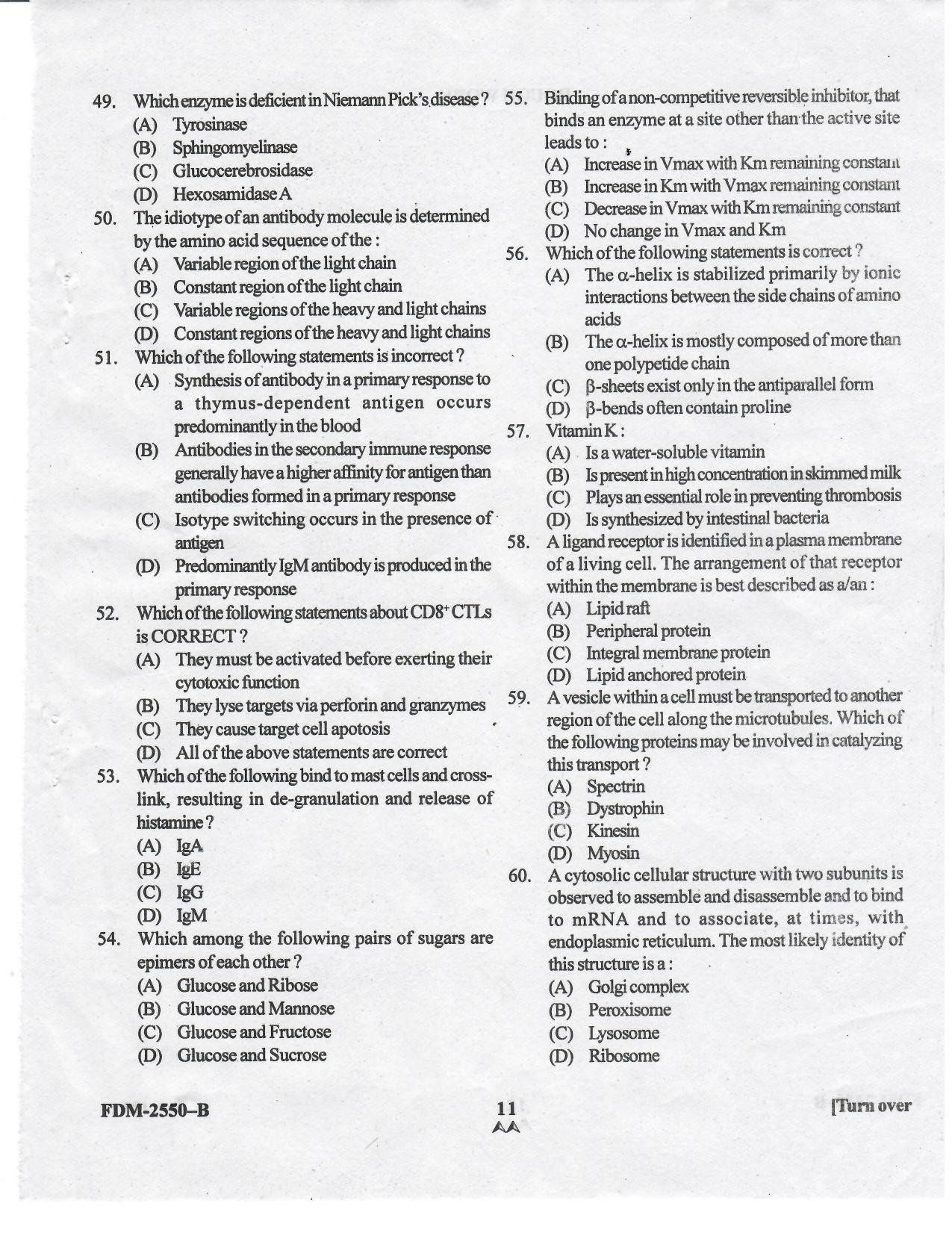 KUET 2023 M.Sc. Nanotechnology Question Paper - Page 69