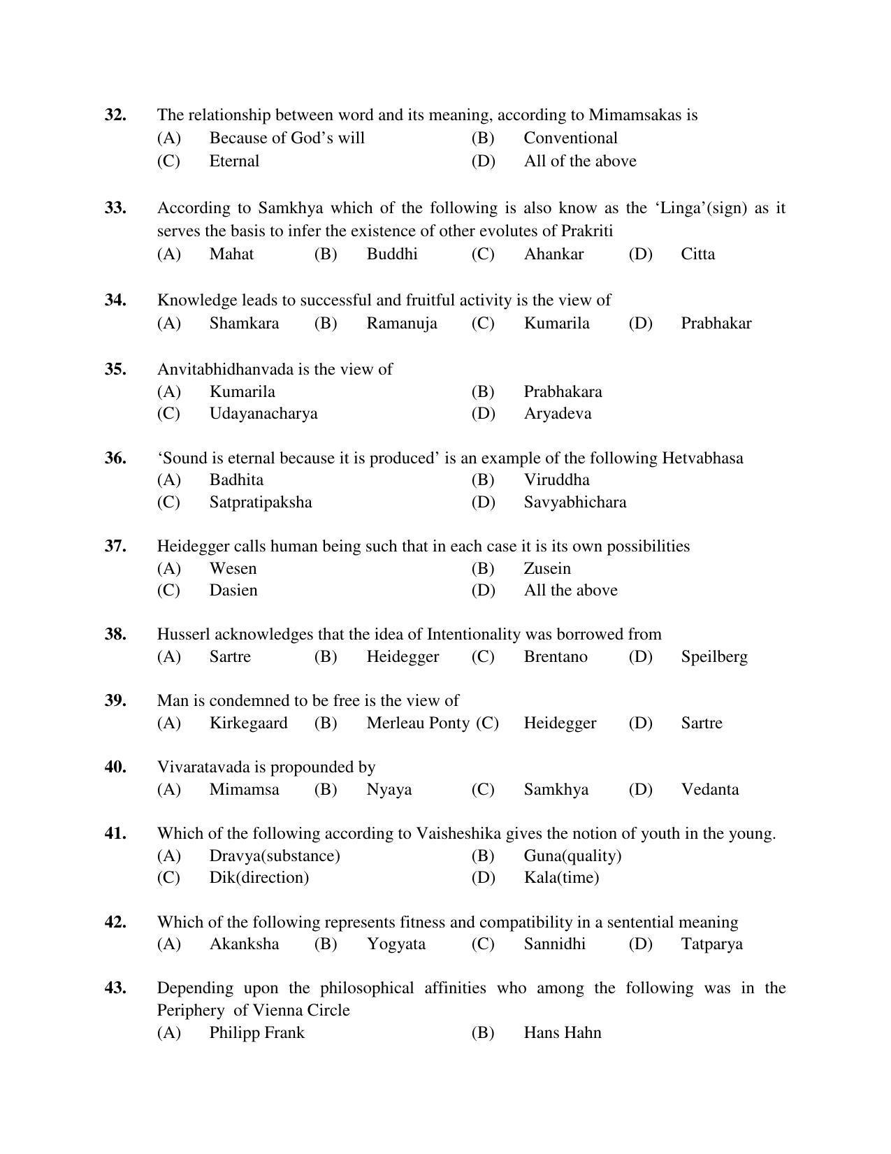 PU MPET Ancient Indian History 2018 Question Papers - Page 32