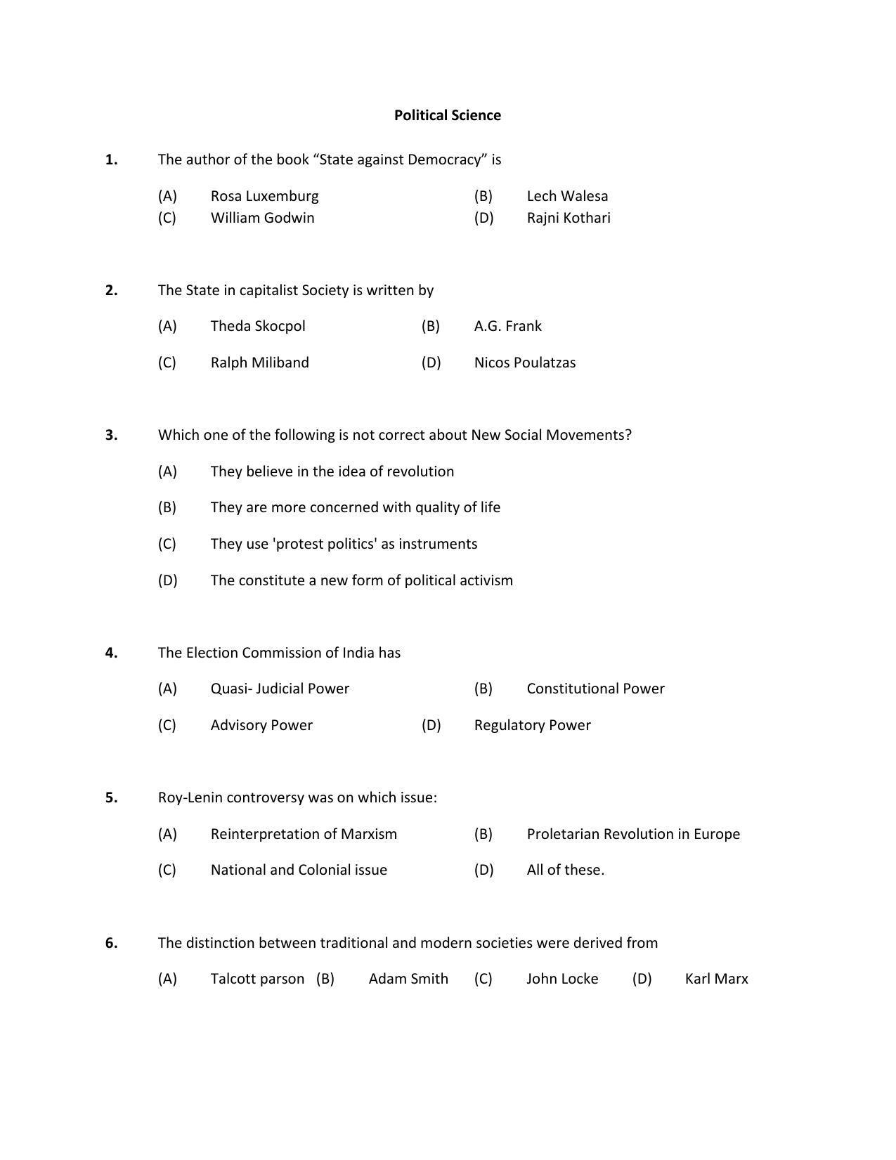 PU MPET Ancient Indian History 2018 Question Papers - Page 34