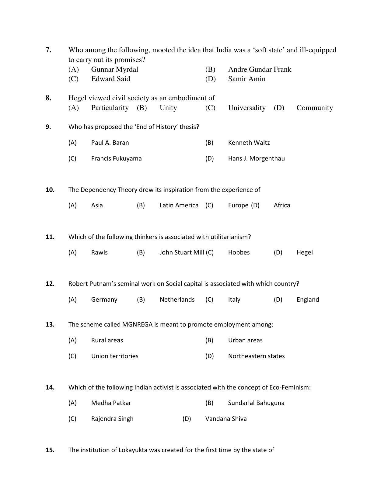 PU MPET Ancient Indian History 2018 Question Papers - Page 35