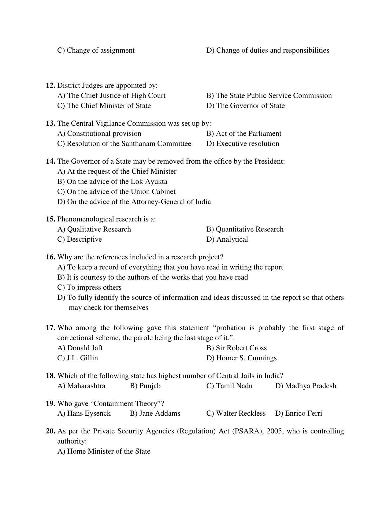 PU MPET Ancient Indian History 2018 Question Papers - Page 43