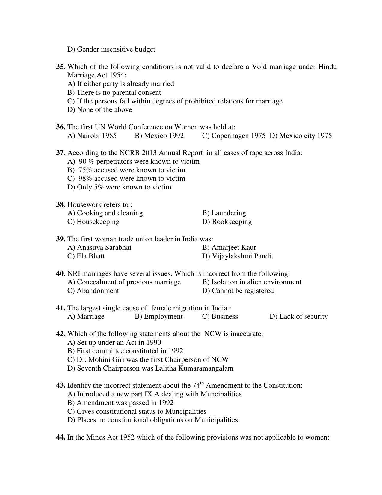 PU MPET Ancient Indian History 2018 Question Papers - Page 70