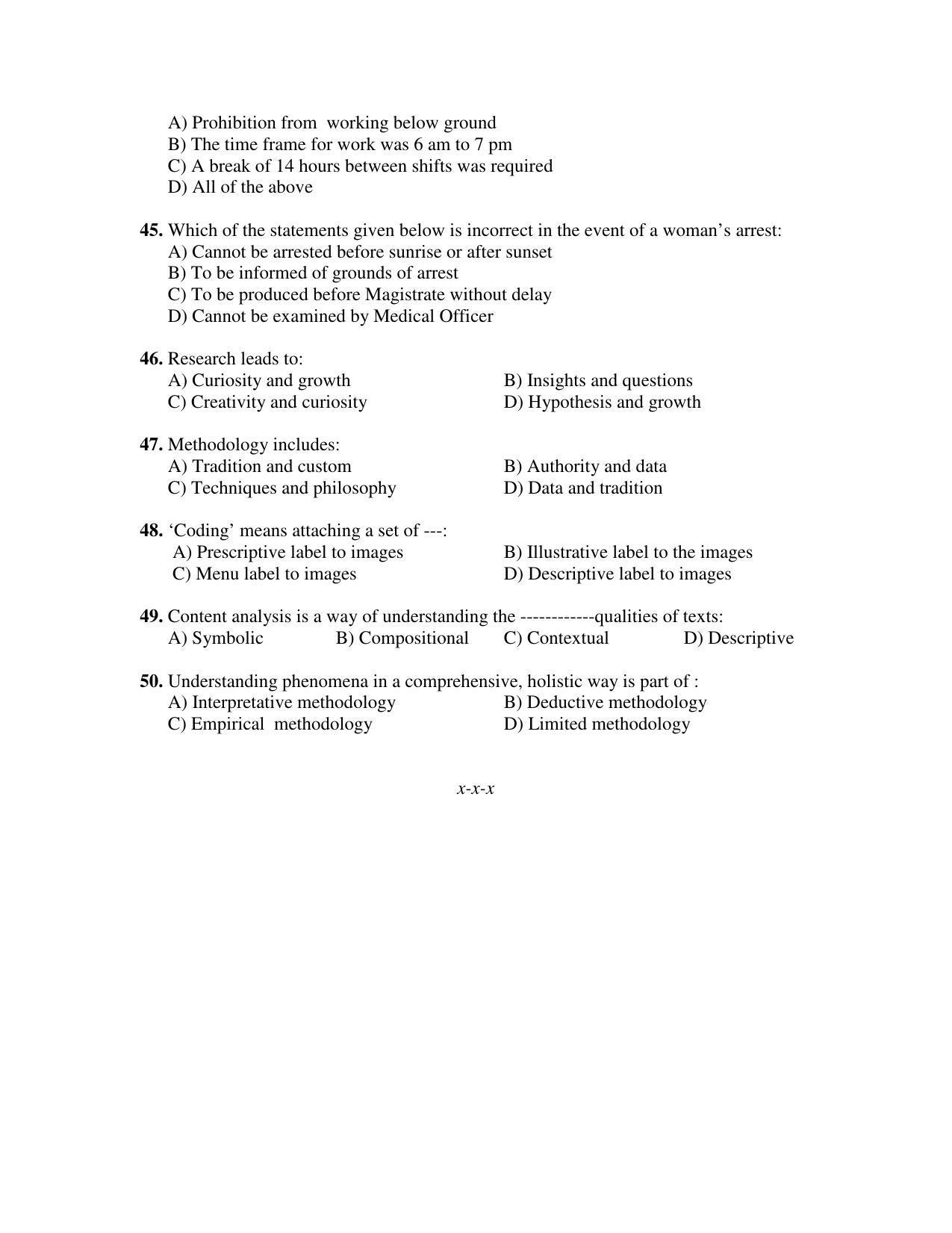 PU MPET Ancient Indian History 2018 Question Papers - Page 71
