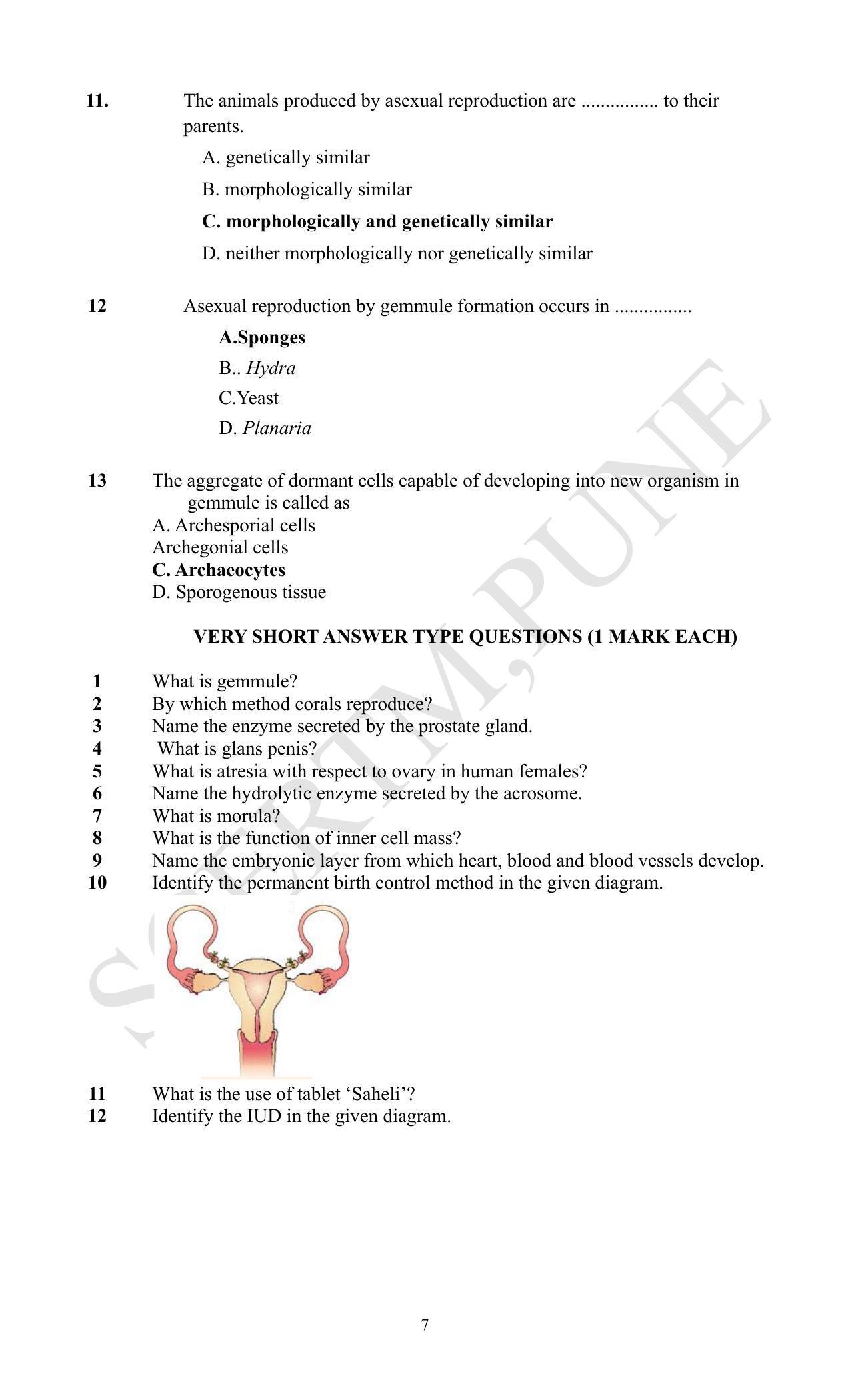 Maharashtra Board Class 12 Biology (Medium ENGLISH) 2023 Question Bank - Page 7