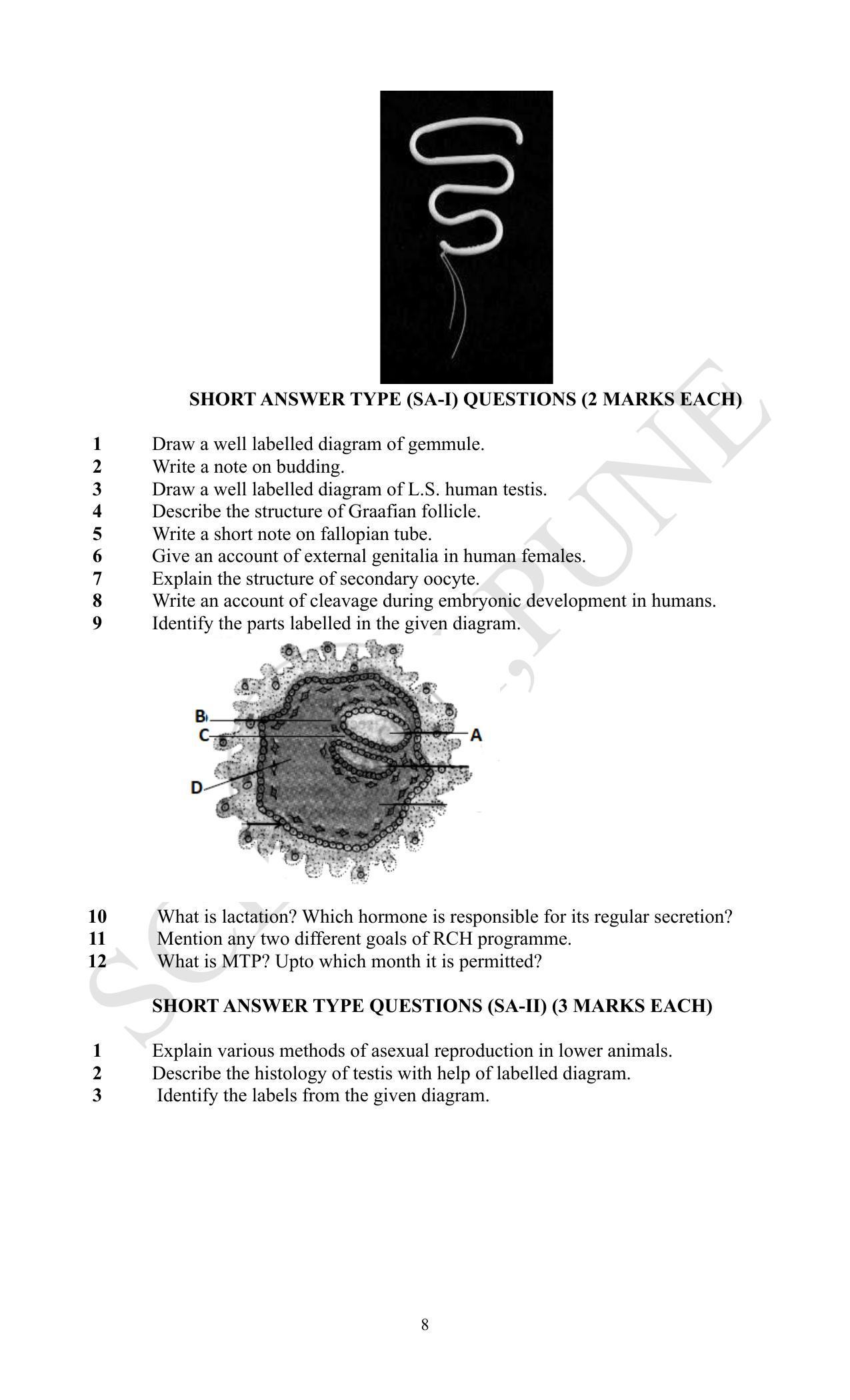 Maharashtra Board Class 12 Biology (Medium ENGLISH) 2023 Question Bank - Page 8