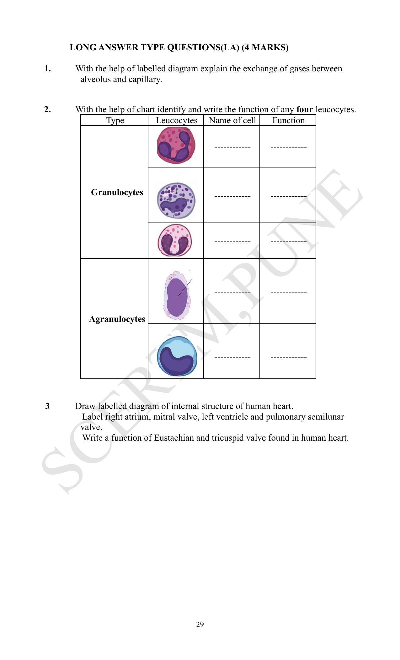 Maharashtra Board Class 12 Biology (Medium ENGLISH) 2023 Question Bank - Page 29