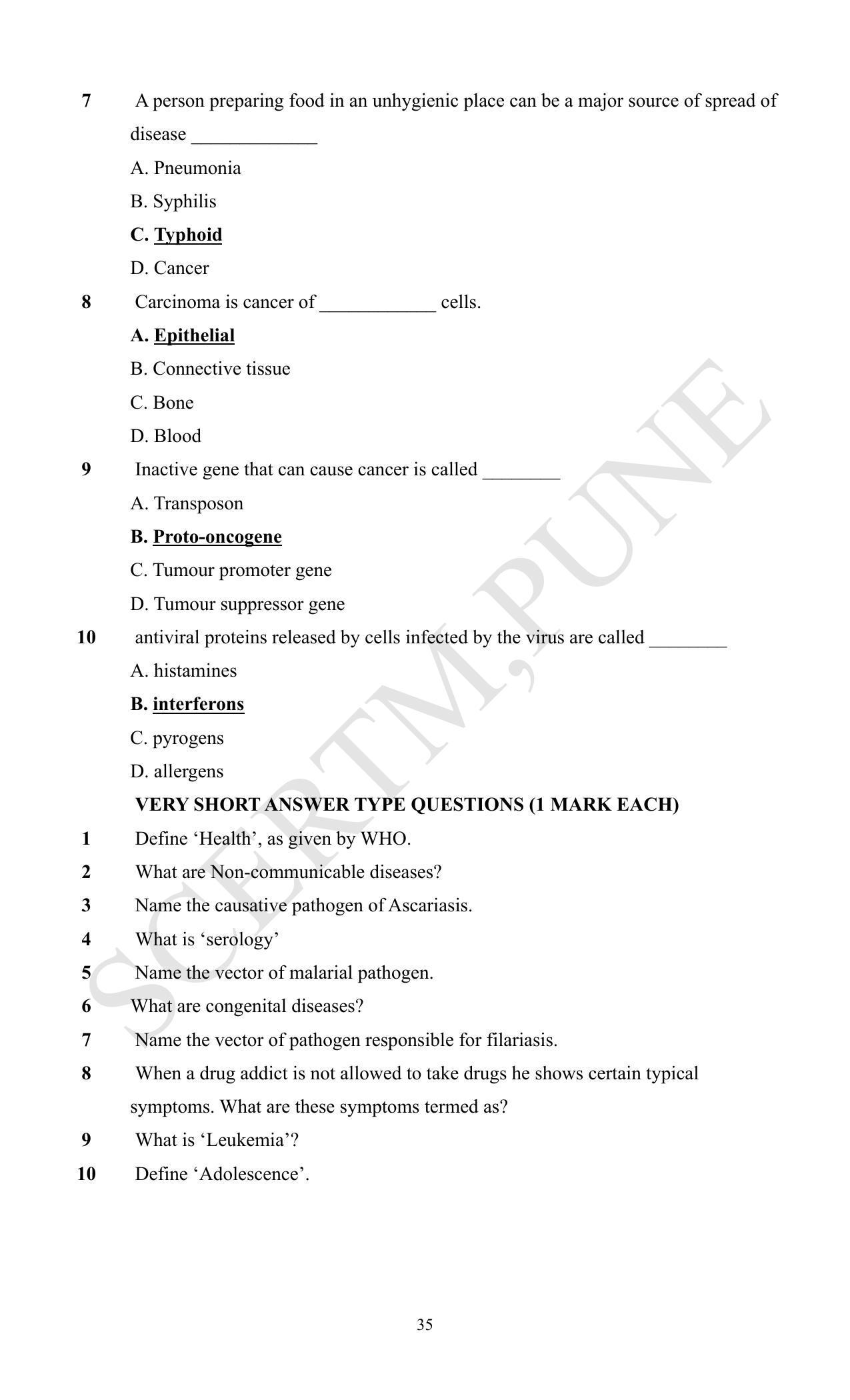 Maharashtra Board Class 12 Biology (Medium ENGLISH) 2023 Question Bank - Page 35