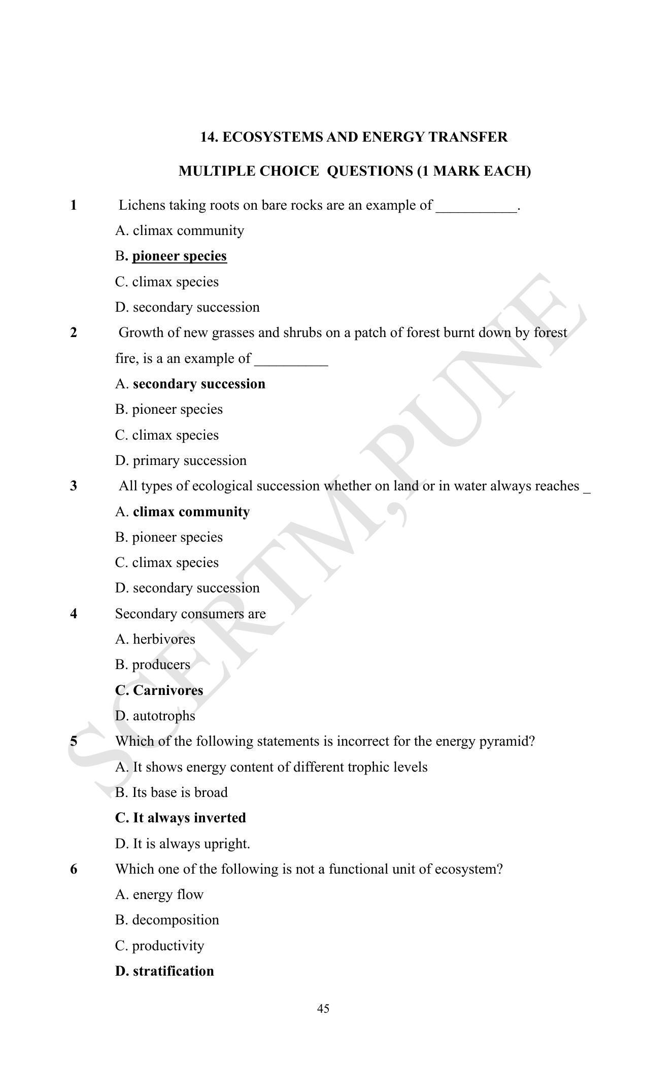 Maharashtra Board Class 12 Biology (Medium ENGLISH) 2023 Question Bank - Page 45