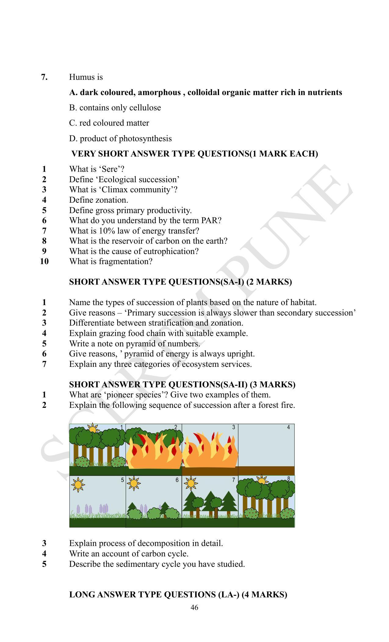 Maharashtra Board Class 12 Biology (Medium ENGLISH) 2023 Question Bank - Page 46