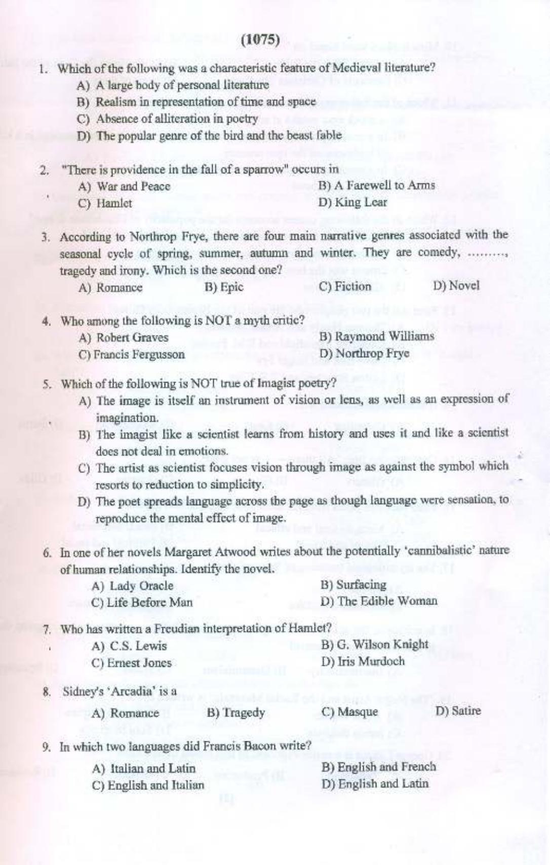PU MPET English 2015 Question Paper - Page 2