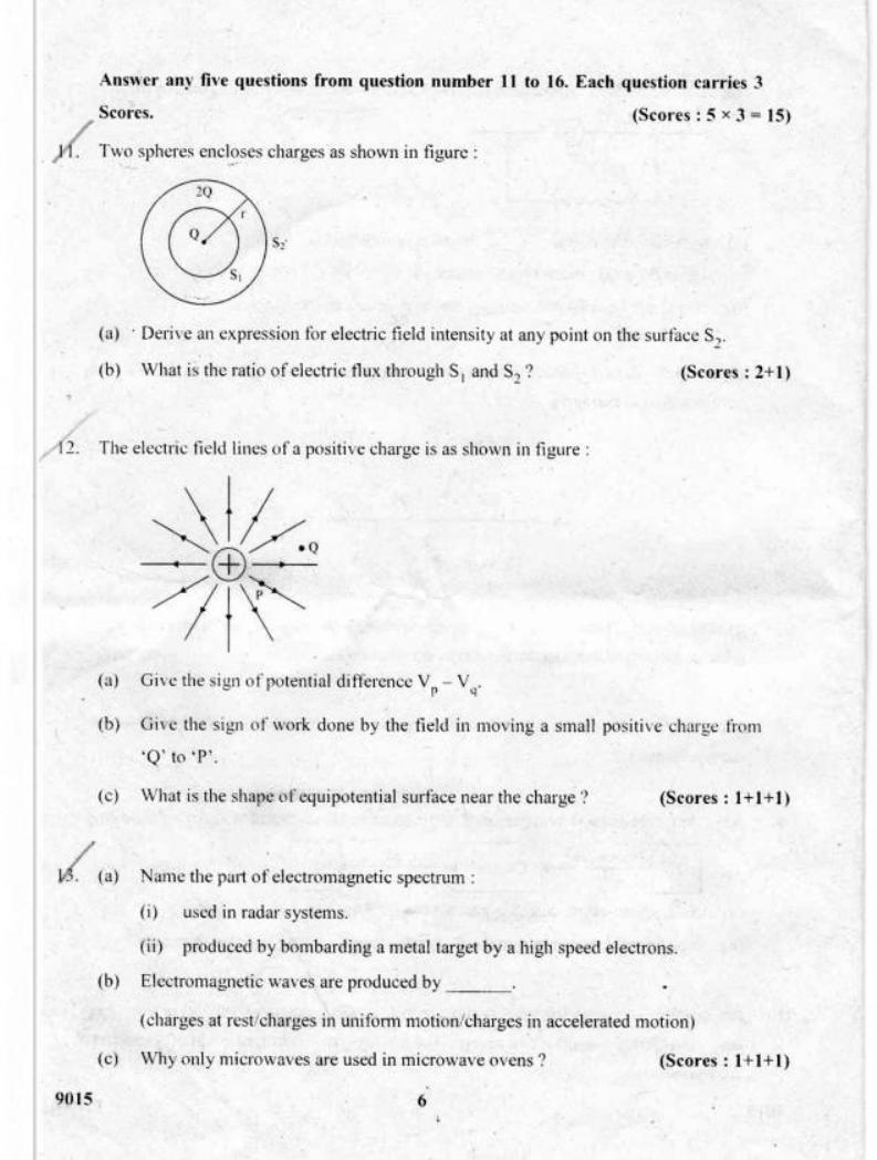 Kerala Plus Two 2018 Physics Question paper - Page 6