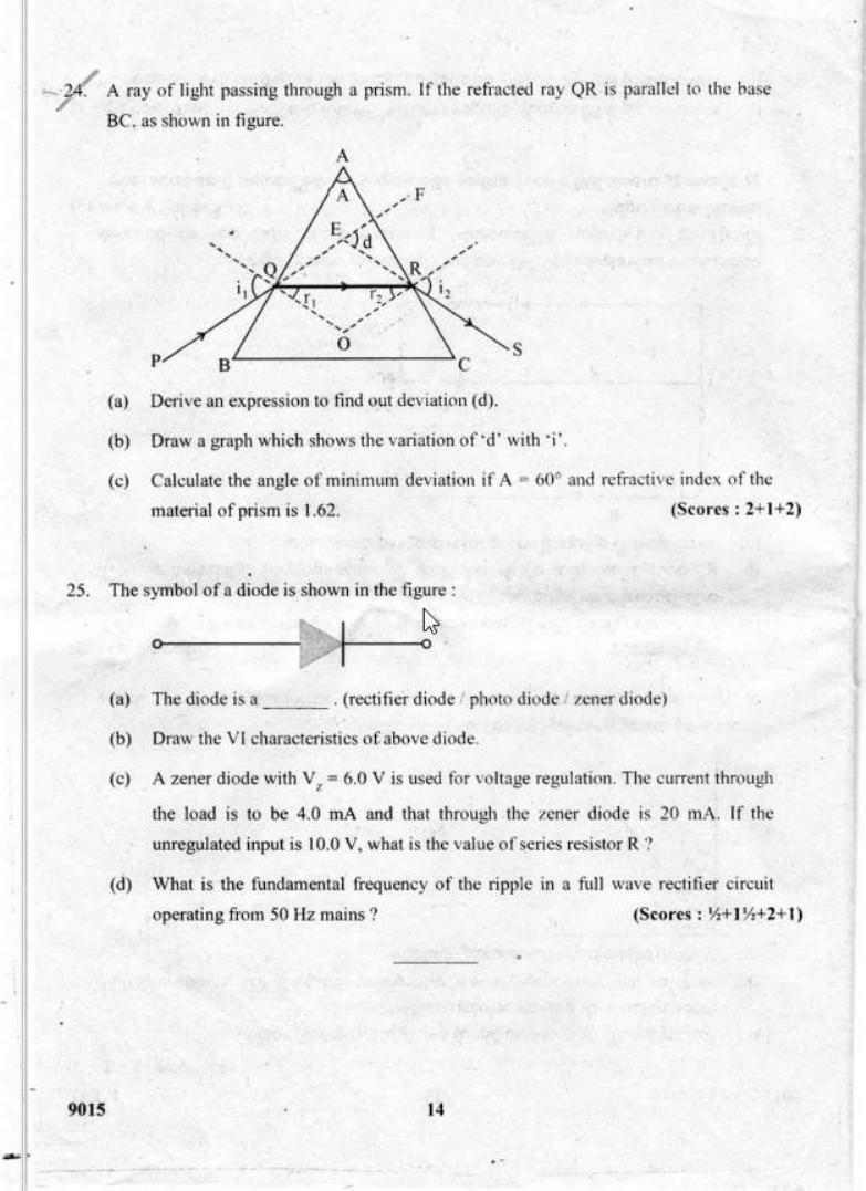 Kerala Plus Two 2018 Physics Question paper - Page 14