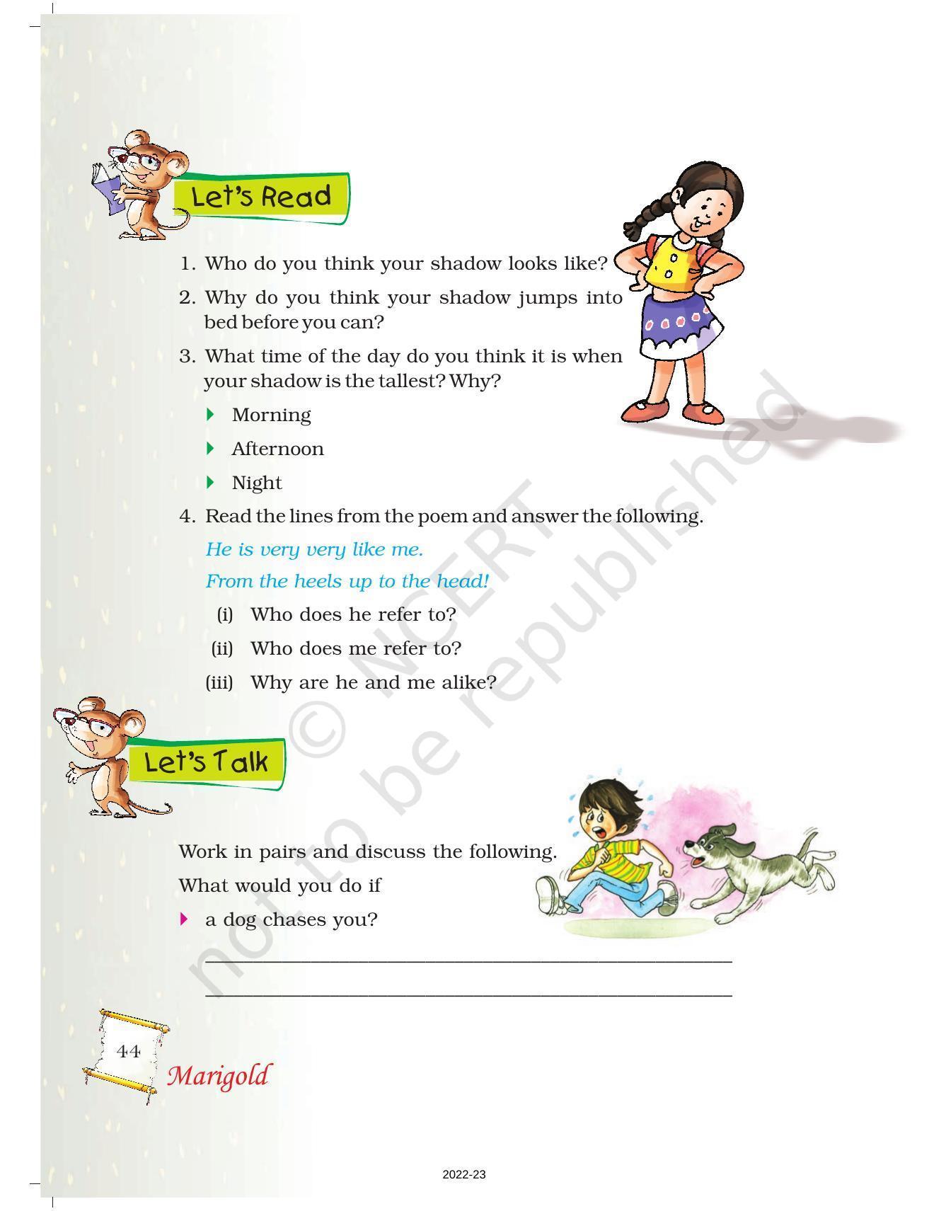 NCERT Book for Class 5 English Chapter 3 My Shadow - Page 3