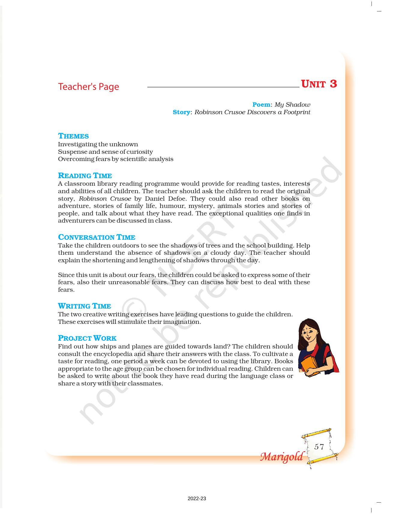 NCERT Book for Class 5 English Chapter 3 My Shadow - Page 16