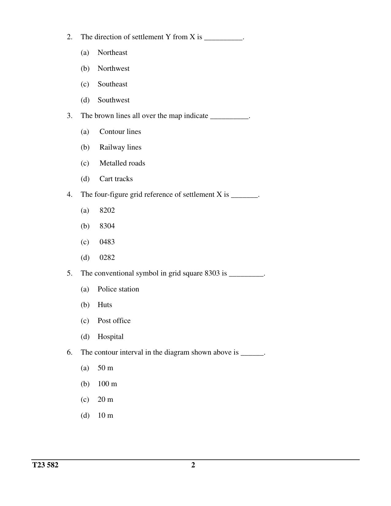 ICSE Class 10 GEOGRAPHY (THAILAND) (H.G.T. PAPER – 2) 2023 Question Paper - Page 2